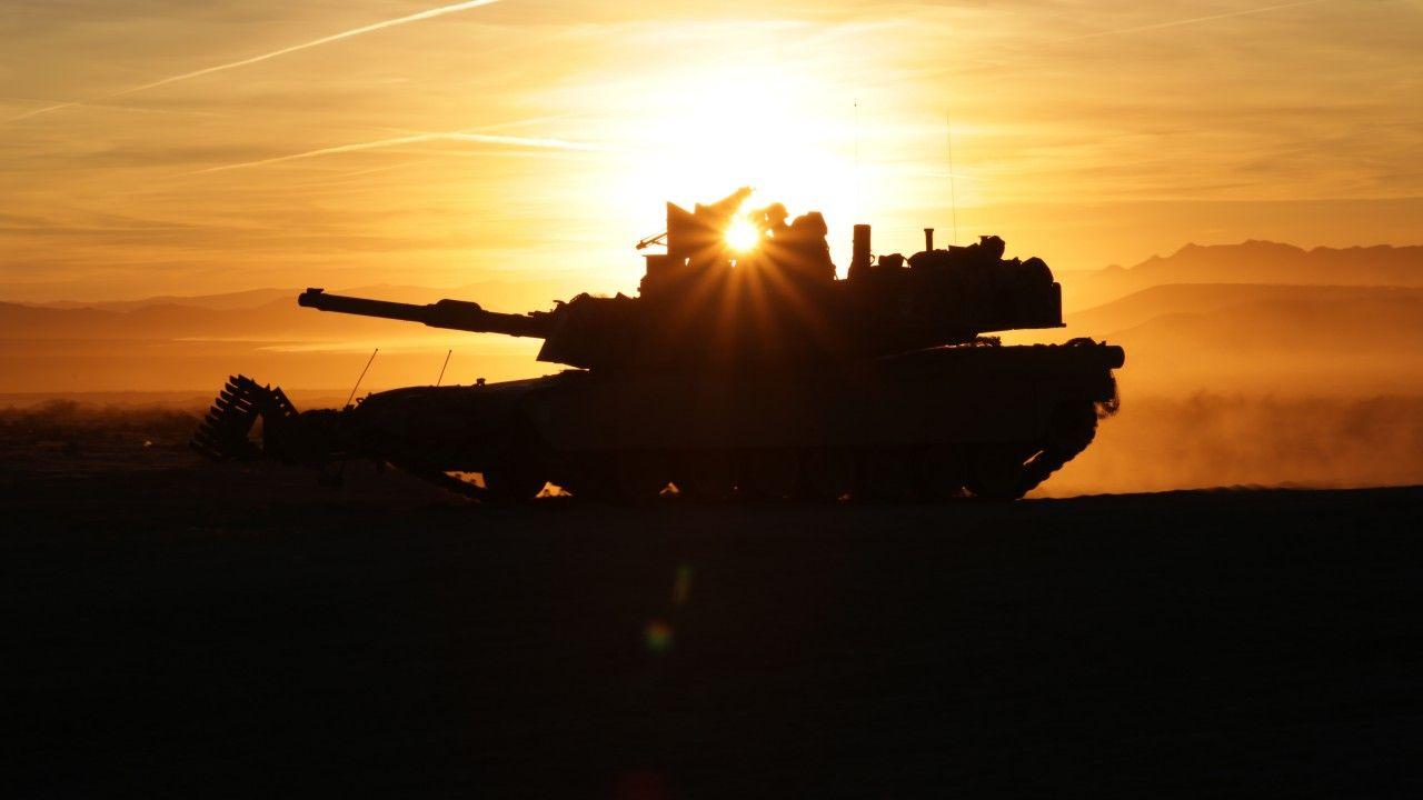 1280x720 Wallpaper M1 Abrams, Indirect fire, Fort Irwin, Exercise, US Army