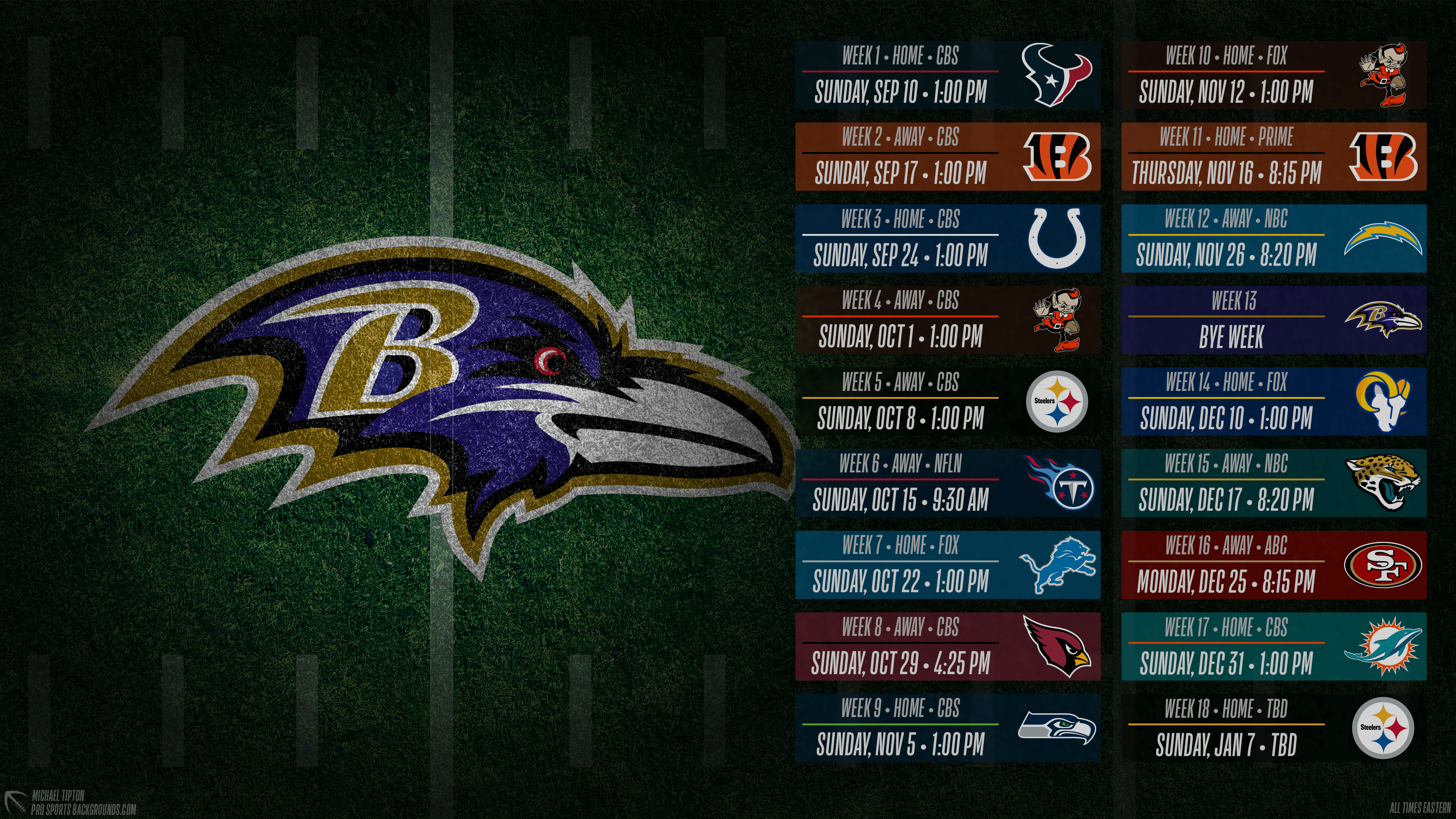 3840x2160 Baltimore Ravens wallpaper