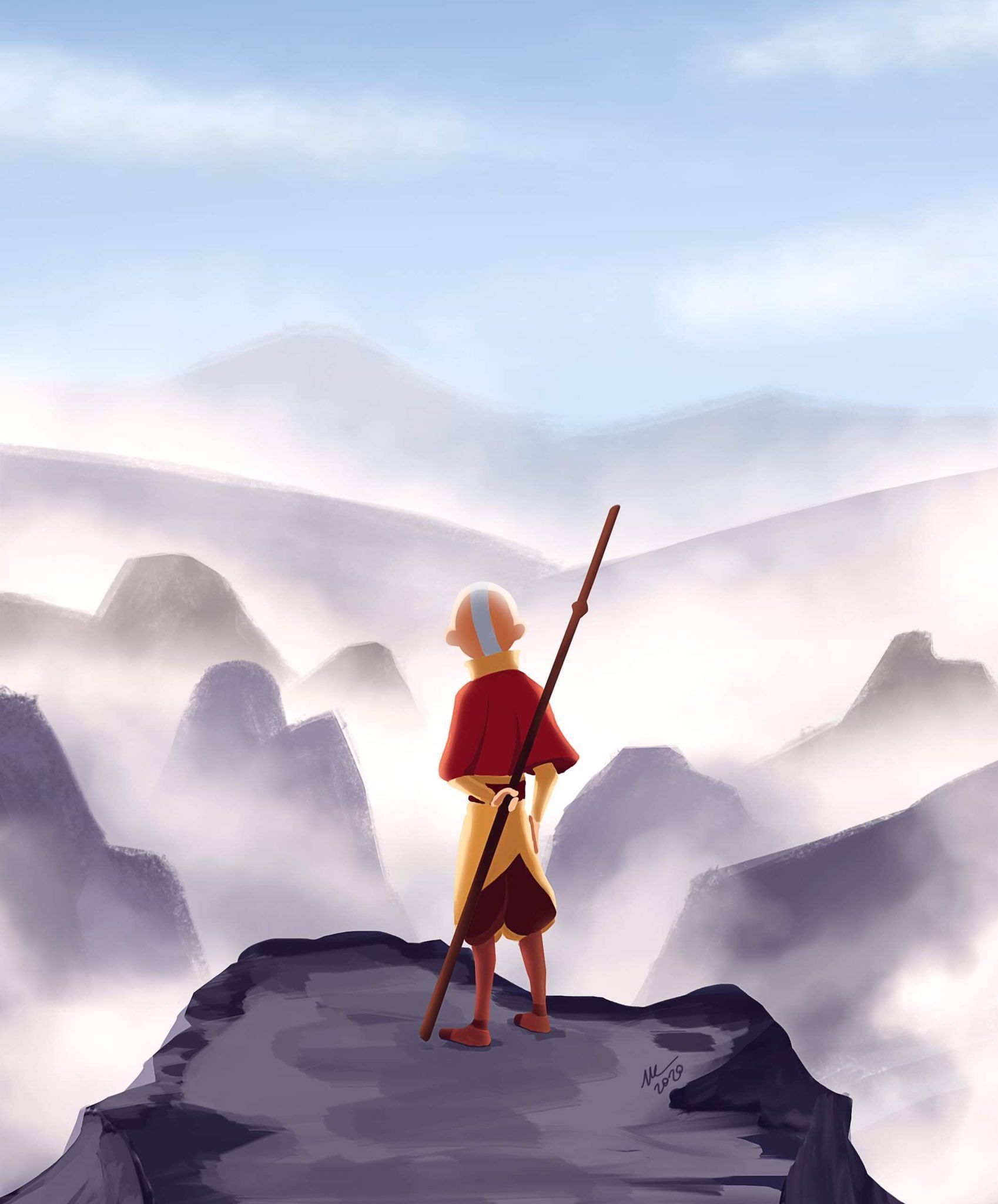 1698x2048 merv above the sea fog :) A quick study while I watch the series 8000th times again! #caspardavidfriedrich #wandererabovetheseaoffog #avatar #avatarthelastairbender #aang #digitalart #digitalpainting / X