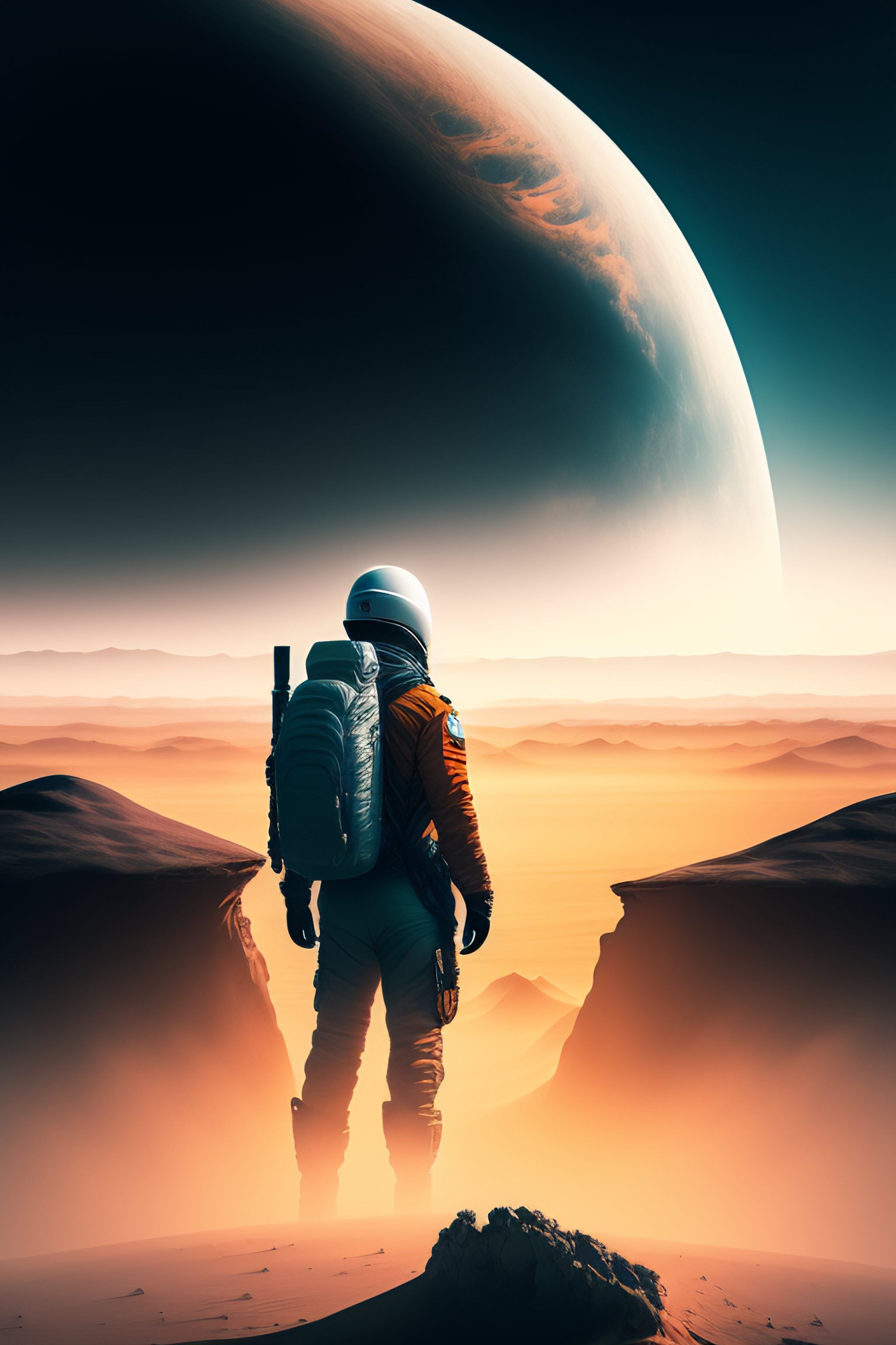 2048x3072 Lexica above the Sea of Fog on Mars
