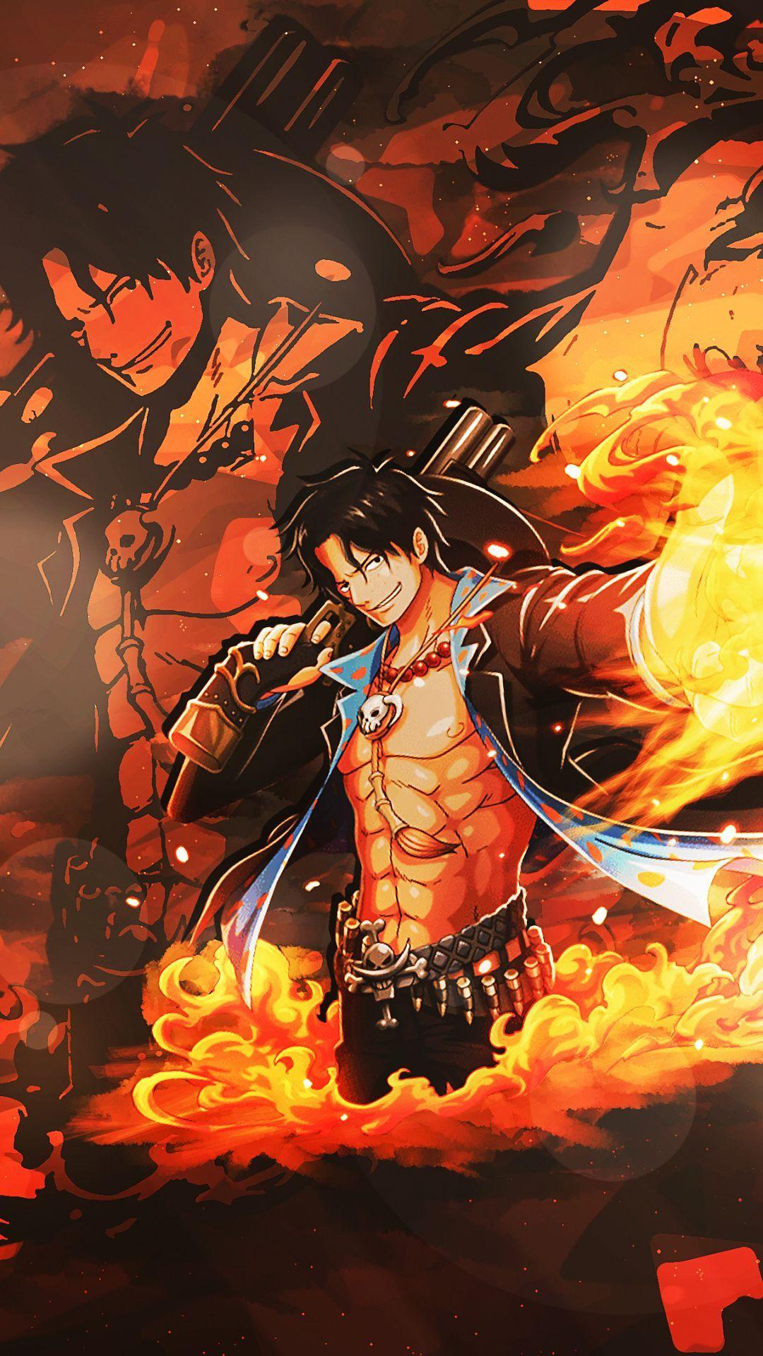 One Piece Trọn Bộ Ảnh Nền Đẹp Chất Của Fire Ace