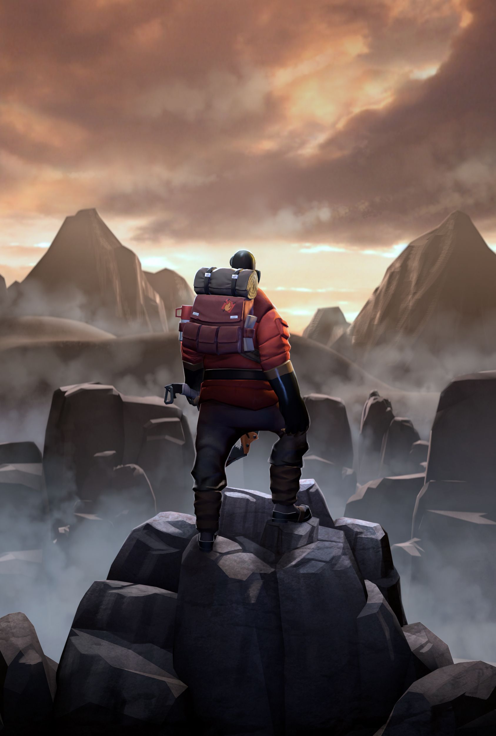 1687x2500 Wanderer above the Sea of Smog