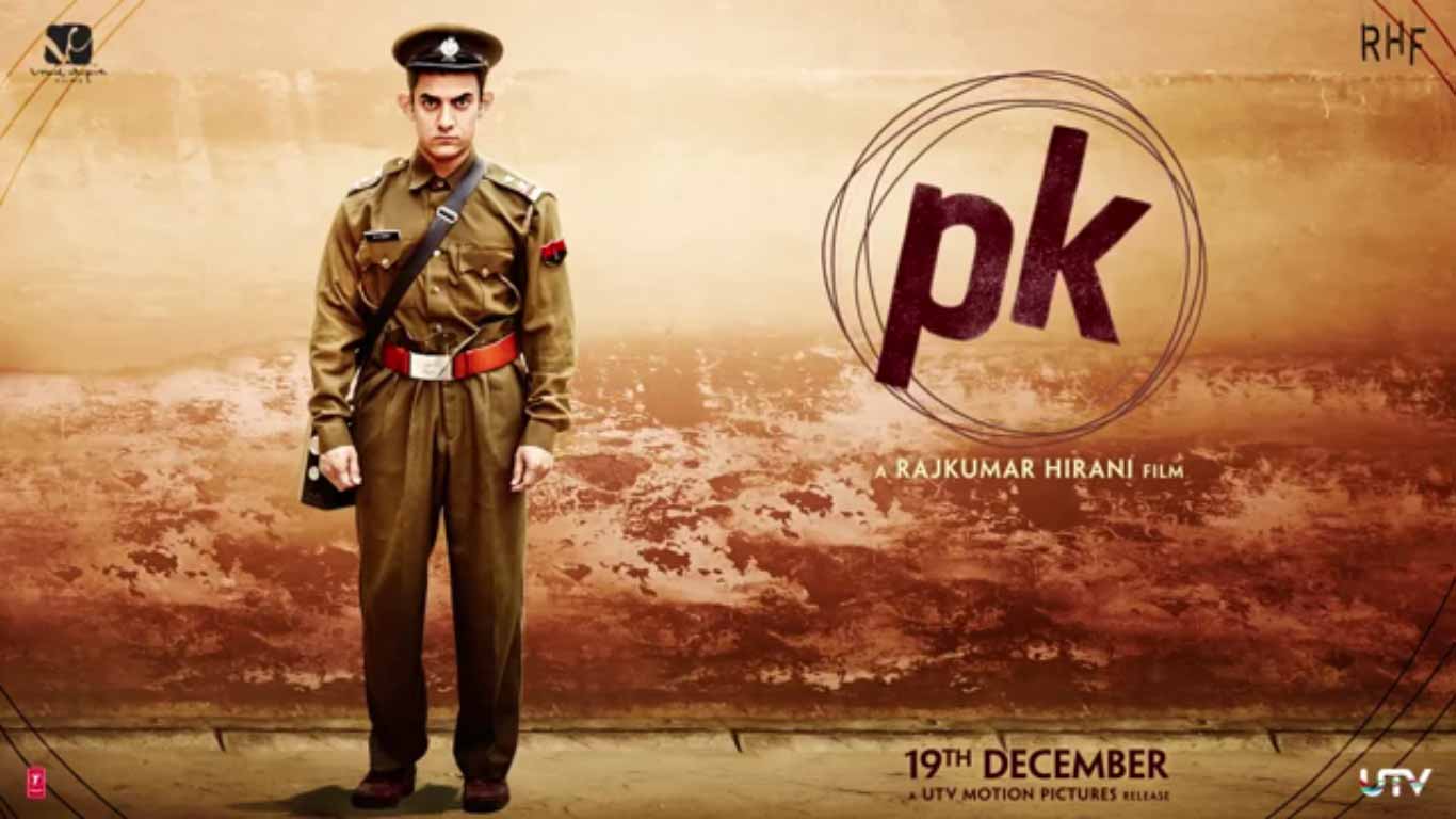 1366x768 PK Poster 3: Stern Looking Policeman Aamir Khan In Over Sized Uniform American Bazaar