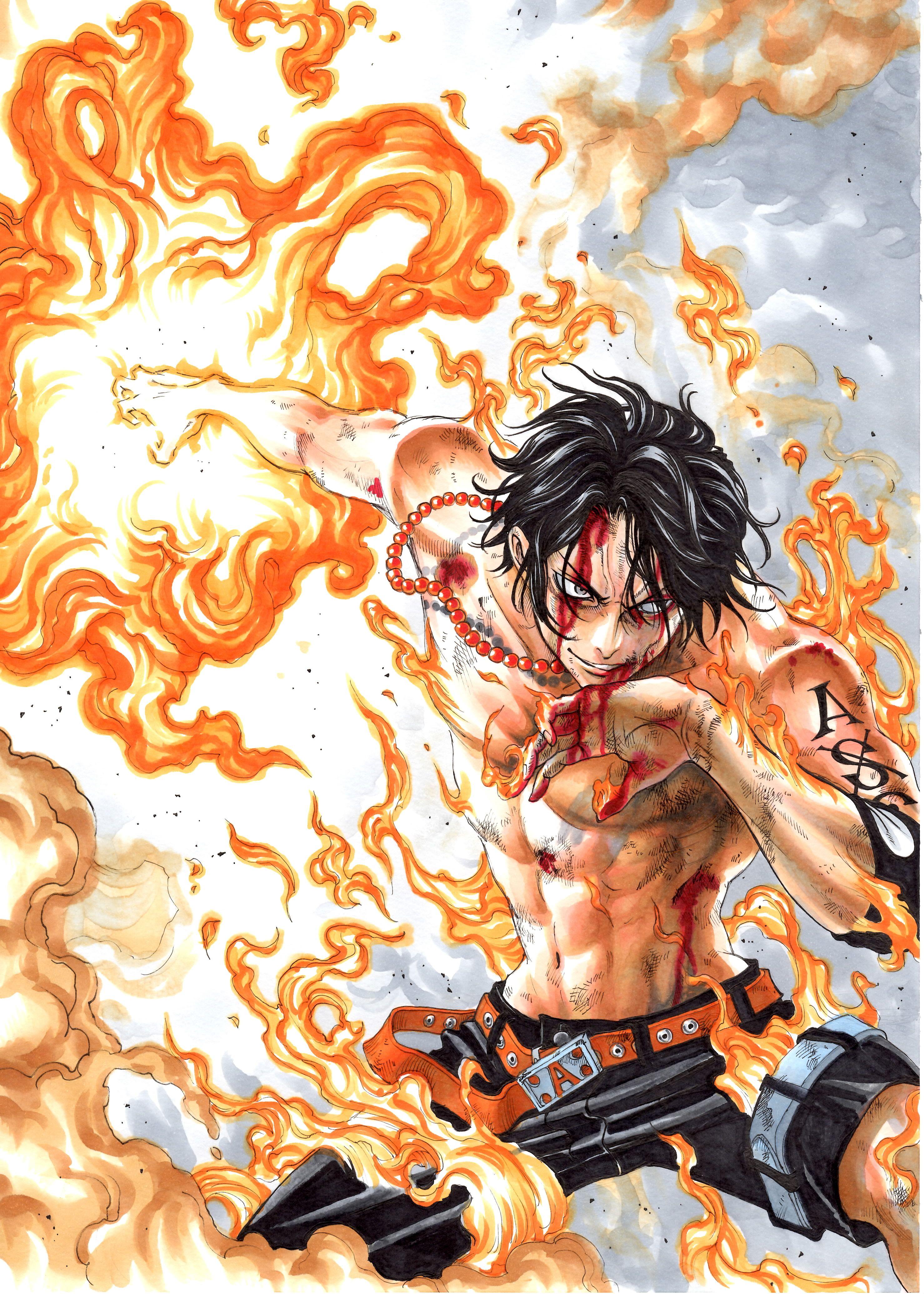 One Piece Ace Wallpapers Top Free One Piece Ace Backgrounds