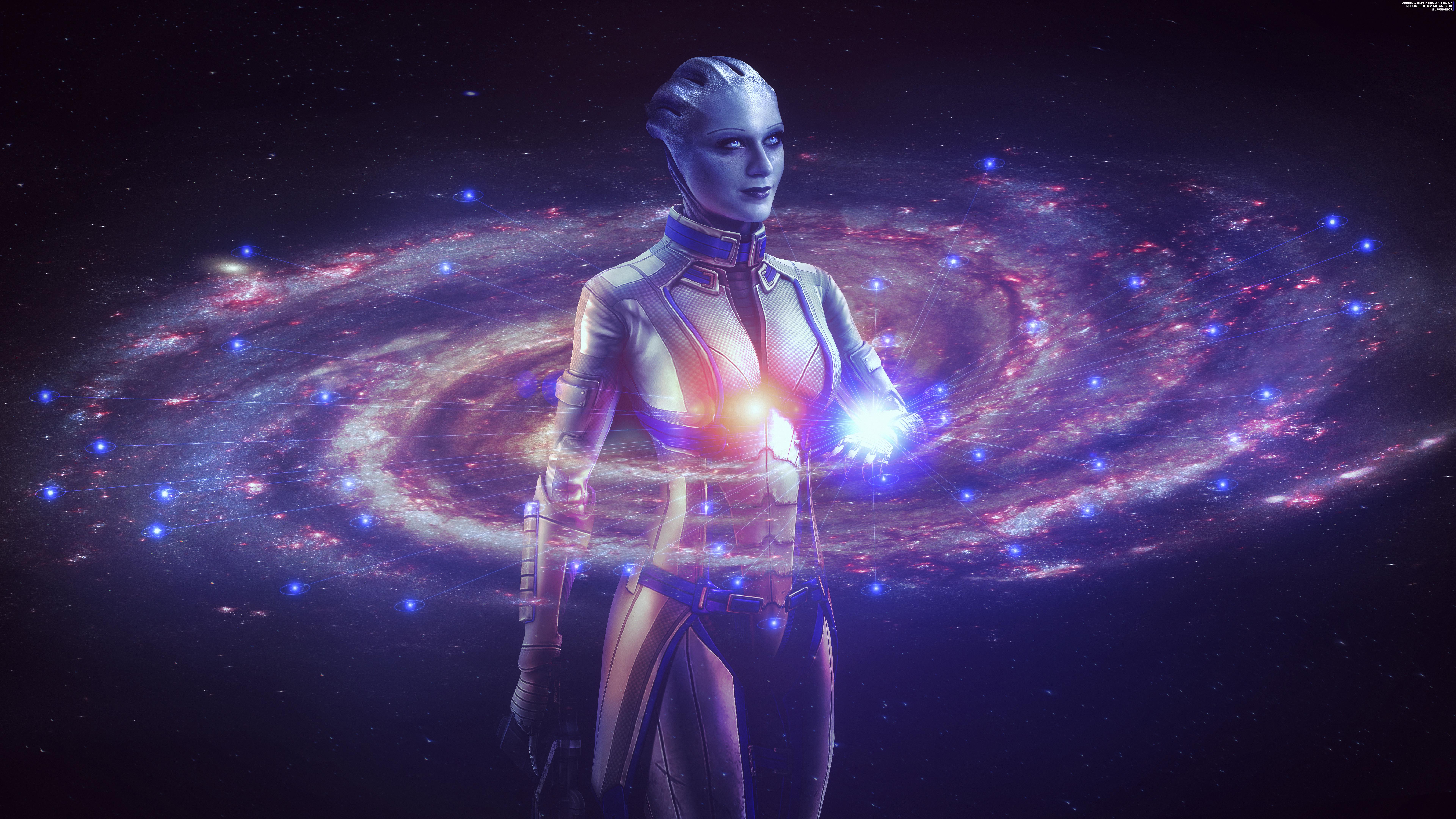 7680x4320 Supervisor Effect Liara Wallpaper 8K