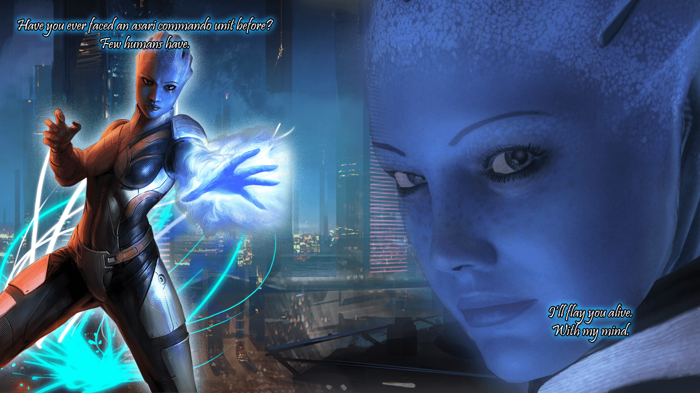 1366x768 Liara T'soni Wallpaper