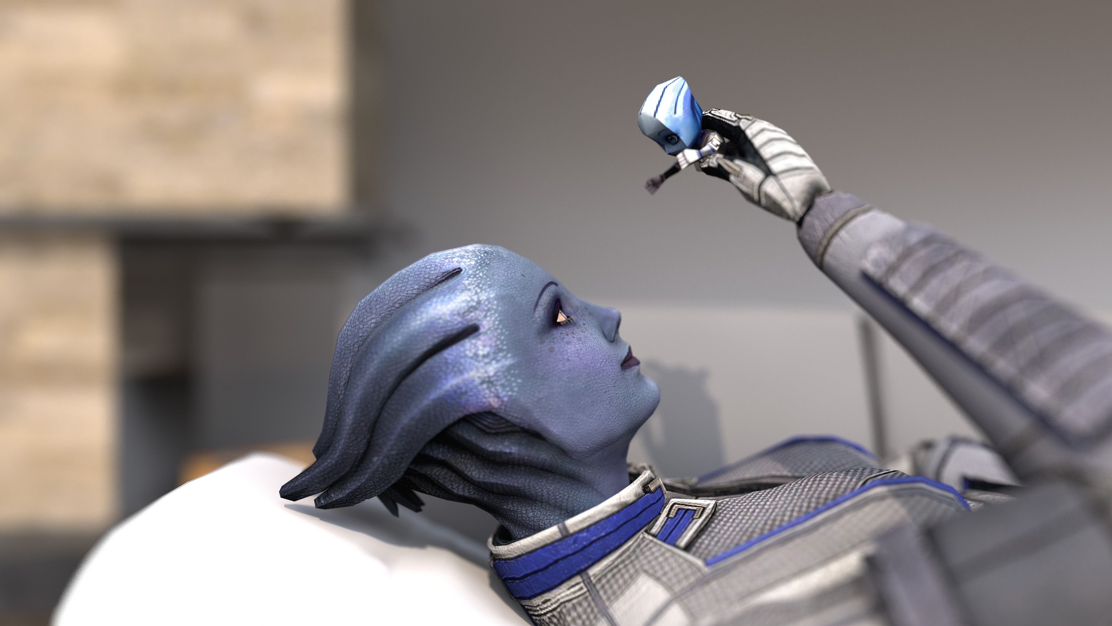 3840x2160 Mass Effect Liara