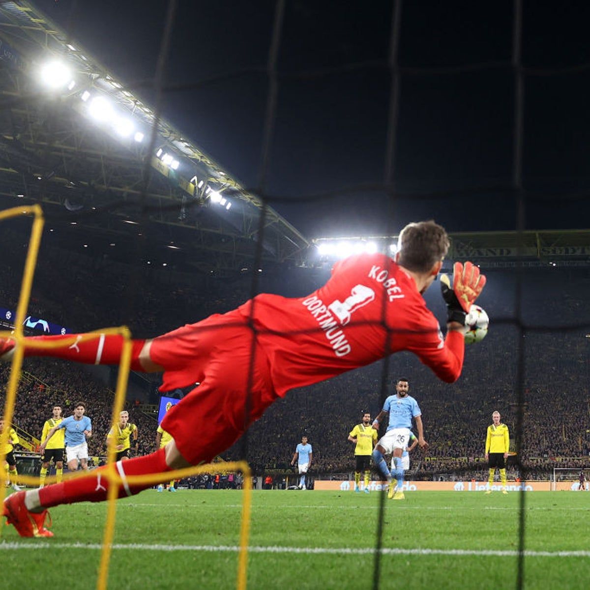 1200x1200 Riyad Mahrez misses penalty but Man City take top spot with Borussia Dortmund draw