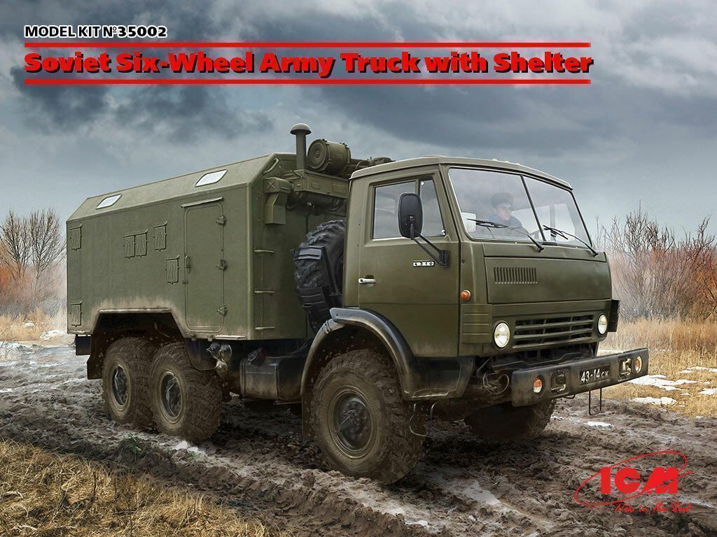 1024x768 35 ICM Soviet Six Wheel Army Truck With Shelter