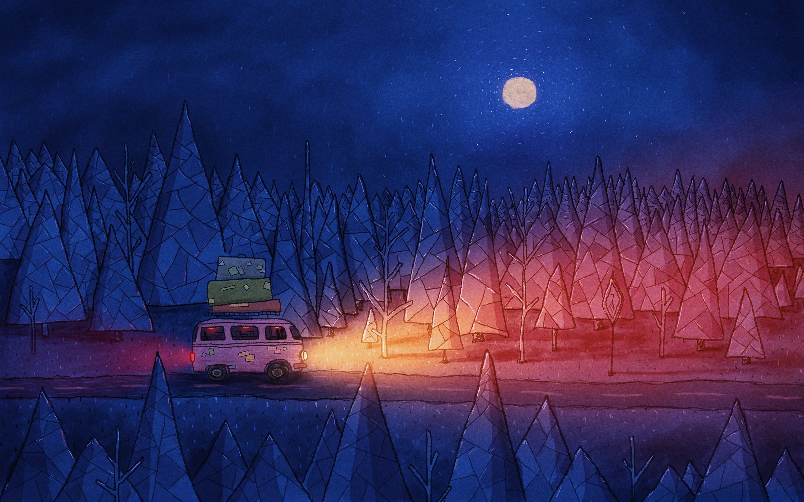 2560x1600 Artwork: The Night Drive