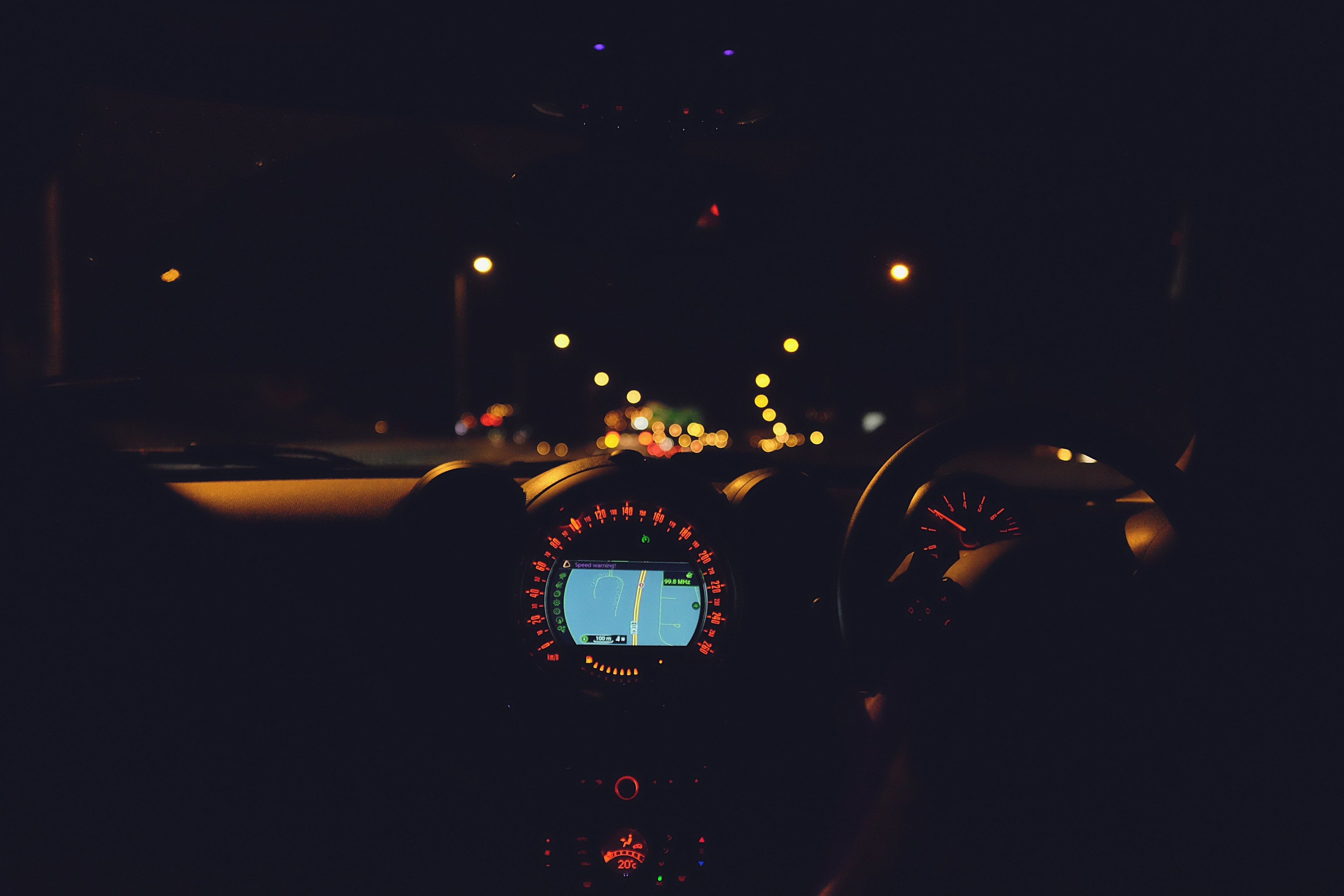 3840x2560 Wallpaper / night motorway car and mini HD 4k wallpaper free download