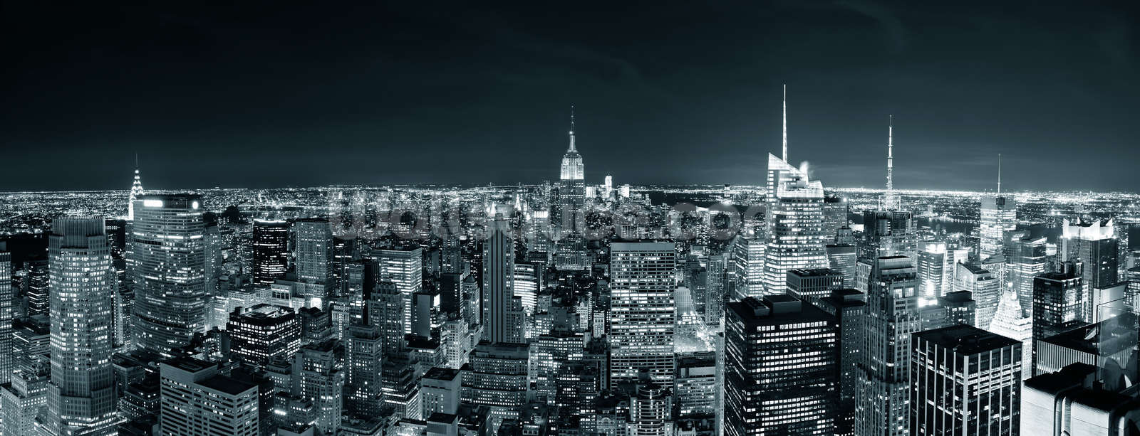 1600x613 New York Manhattan Skyline Wallpaper Wall Mural