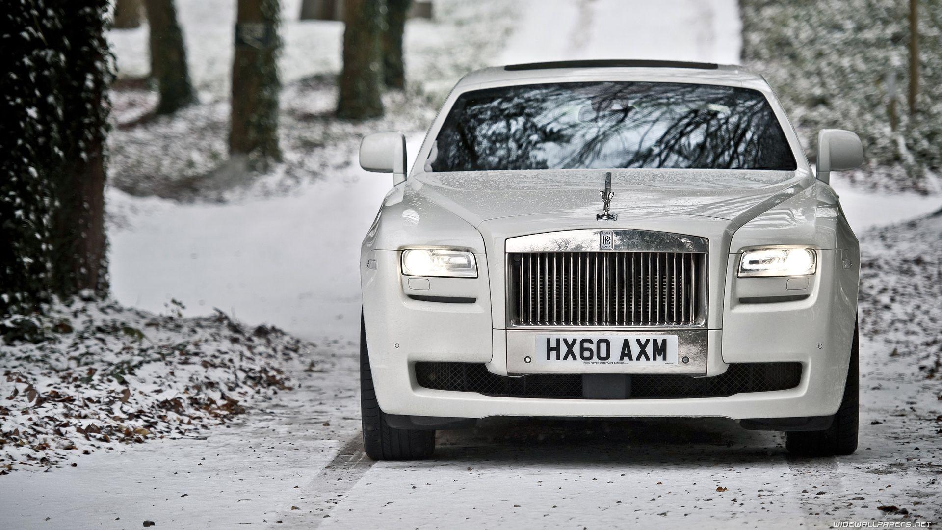 1920x1080 White Rolls Royce Wallpaper