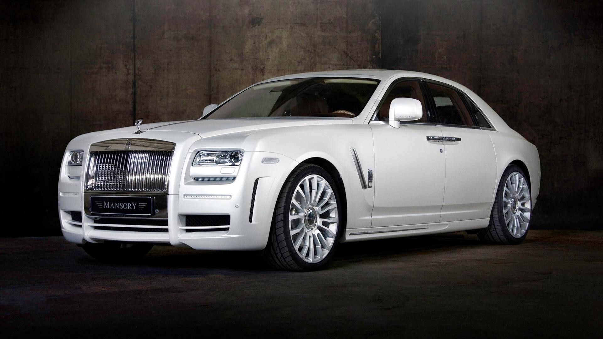 1920x1080 Rolls Royce RR Ghost White Car Wallpaper