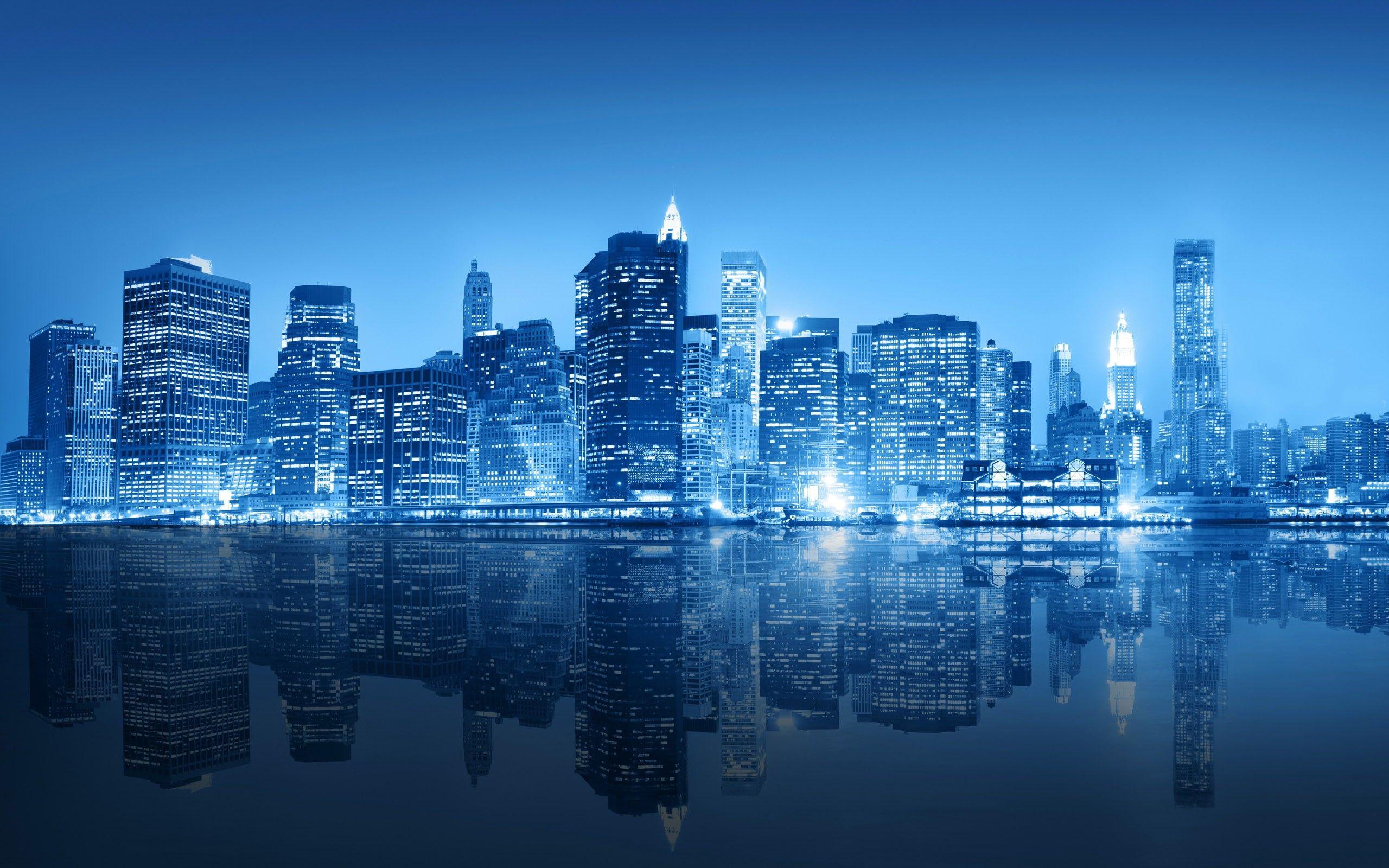 Blue City Wallpapers Top Free Blue City Backgrounds Wallpaperaccess