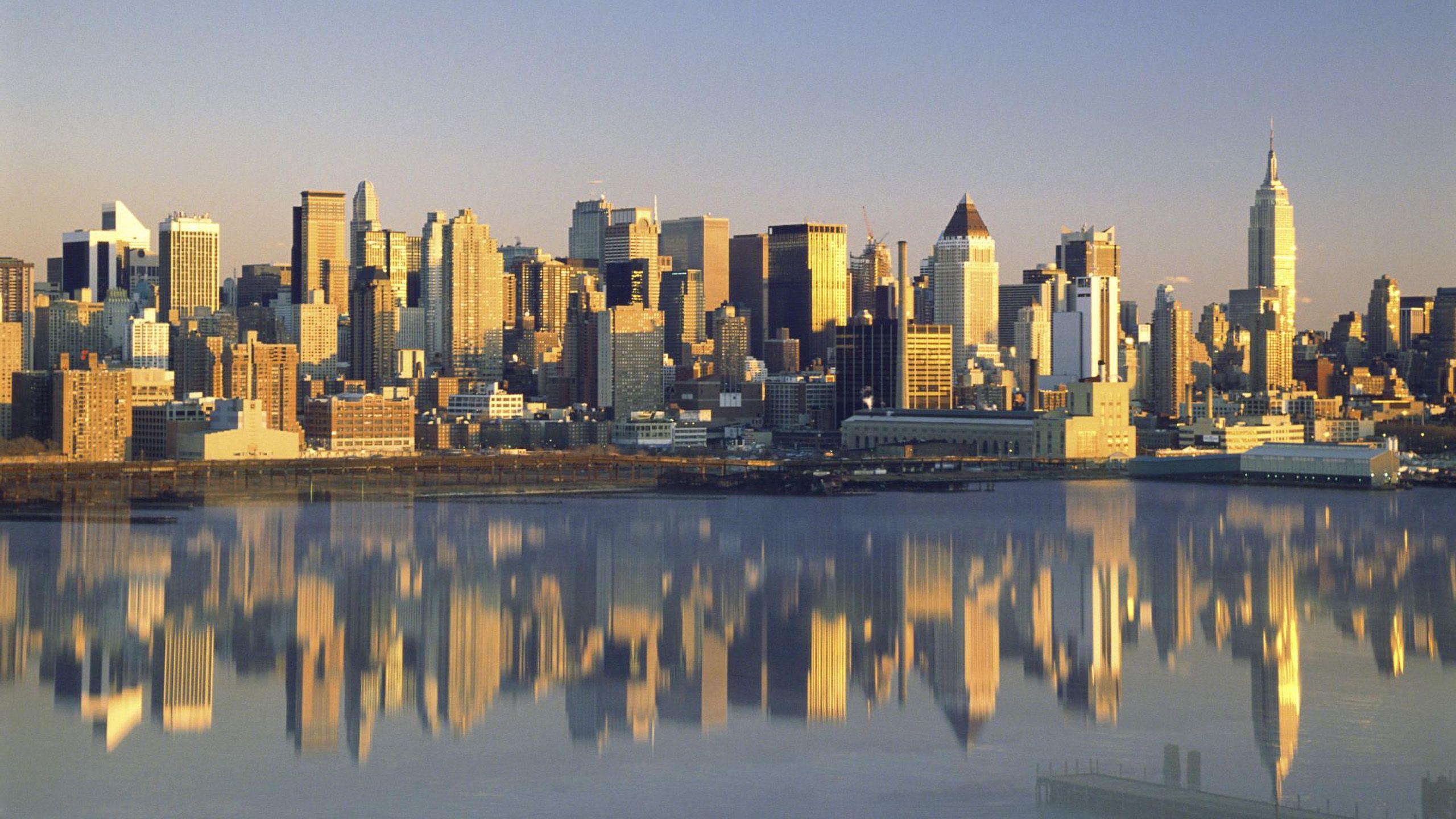 2560x1440 New York City Skyline. Travel. City skylines
