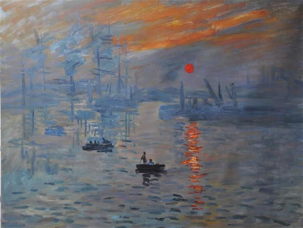 1024x769 Impression Sunrise, Claude Monet, 1872. Monet art, Famous art paintings, Impressionist paintings
