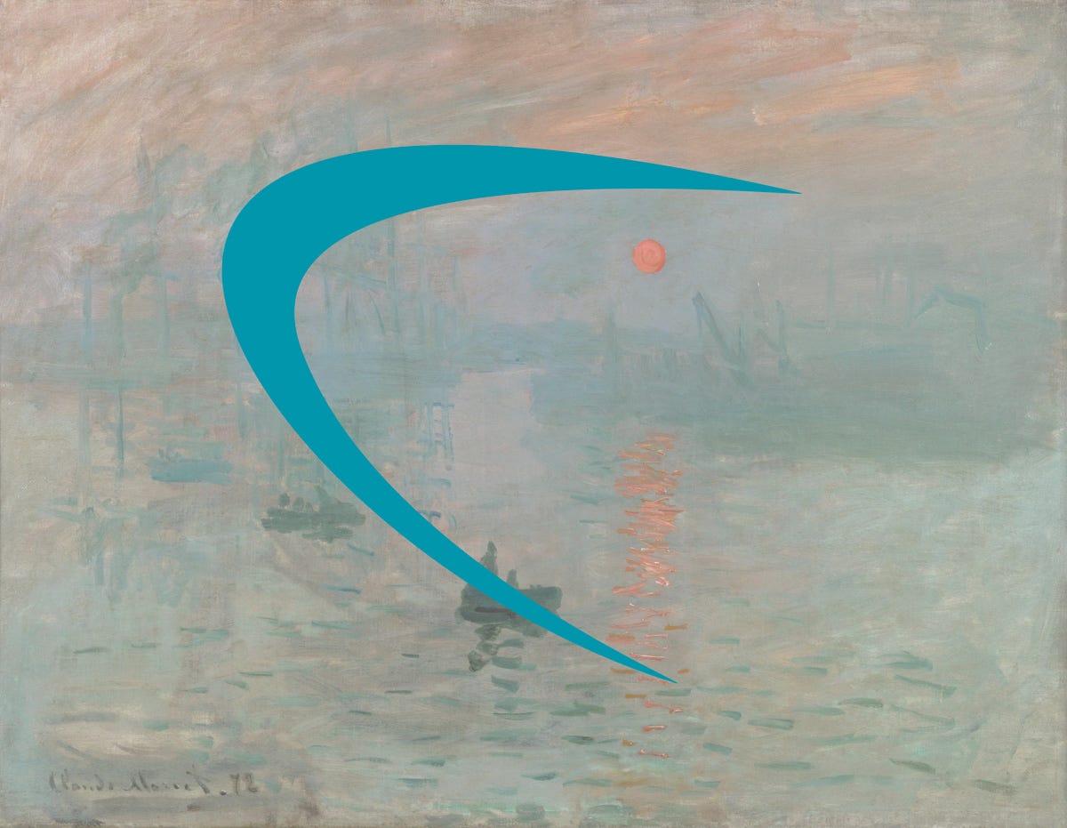1200x931 The Very First Painting of Impressionism. by Christopher P Jones