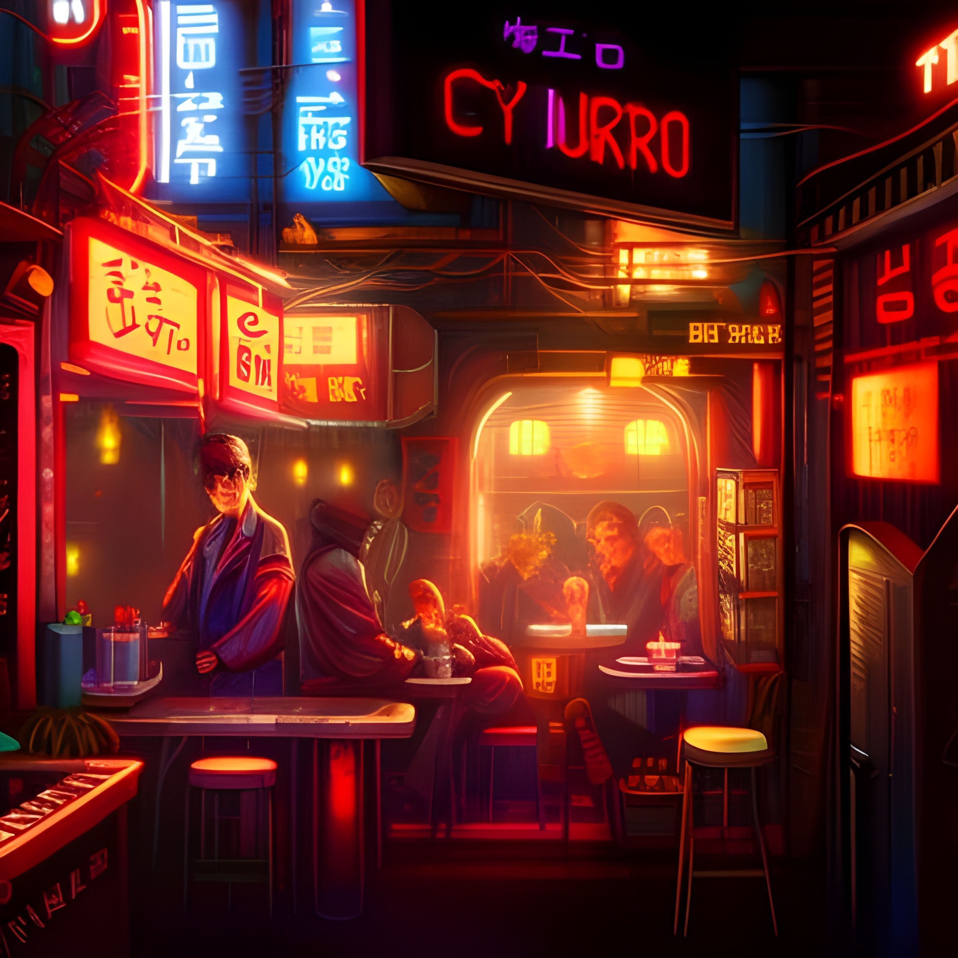 3072x3072 Izakaya after work