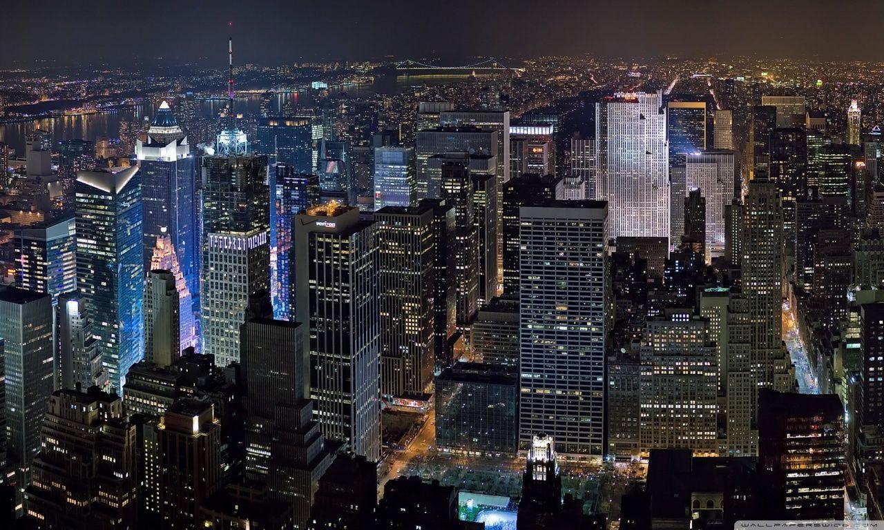 1280x768 New York Midtown Skyline ❤ 4K HD Desktop Wallpaper for 4K Ultra HD