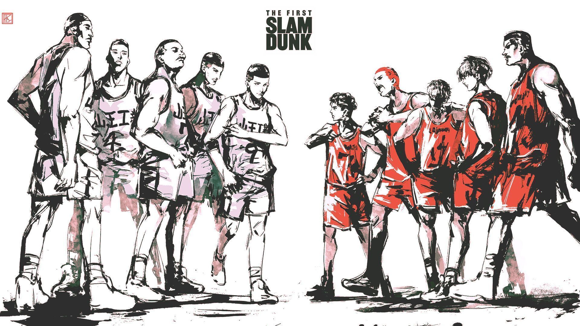 1920x1080 The First Slam Dunk Wallpaper by PAPARAYA Anime Image Board. Anime image, Anime, Wallpaper
