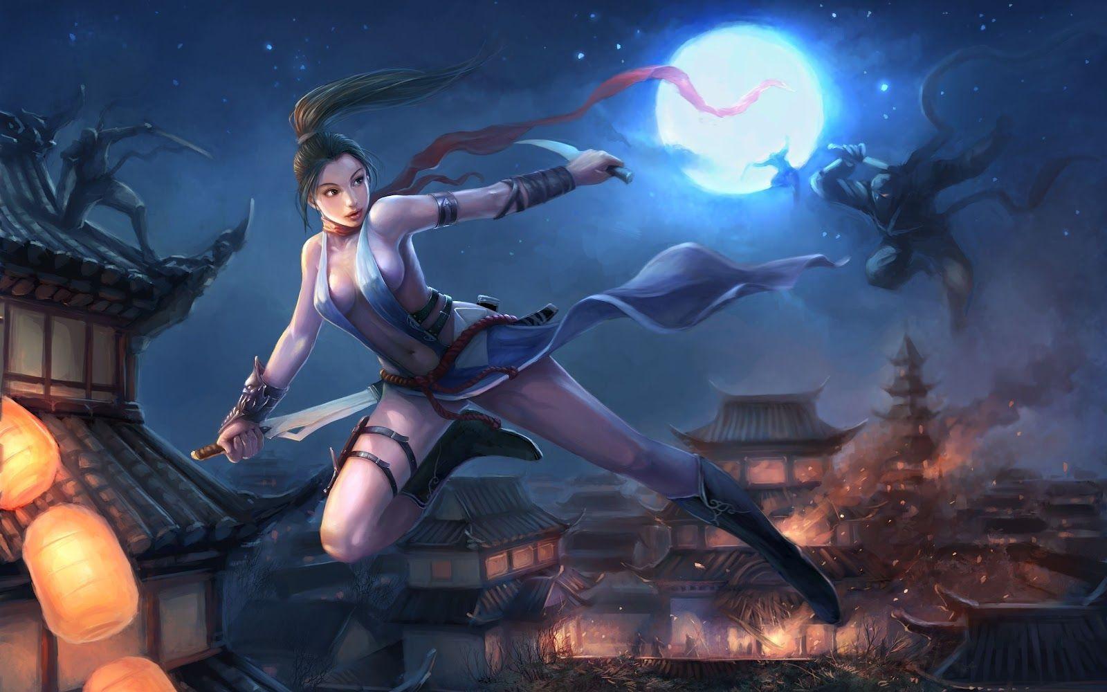 1600x1000 Japanese wallpaper: Asian fantasy wallpaper Wallpaper Download
