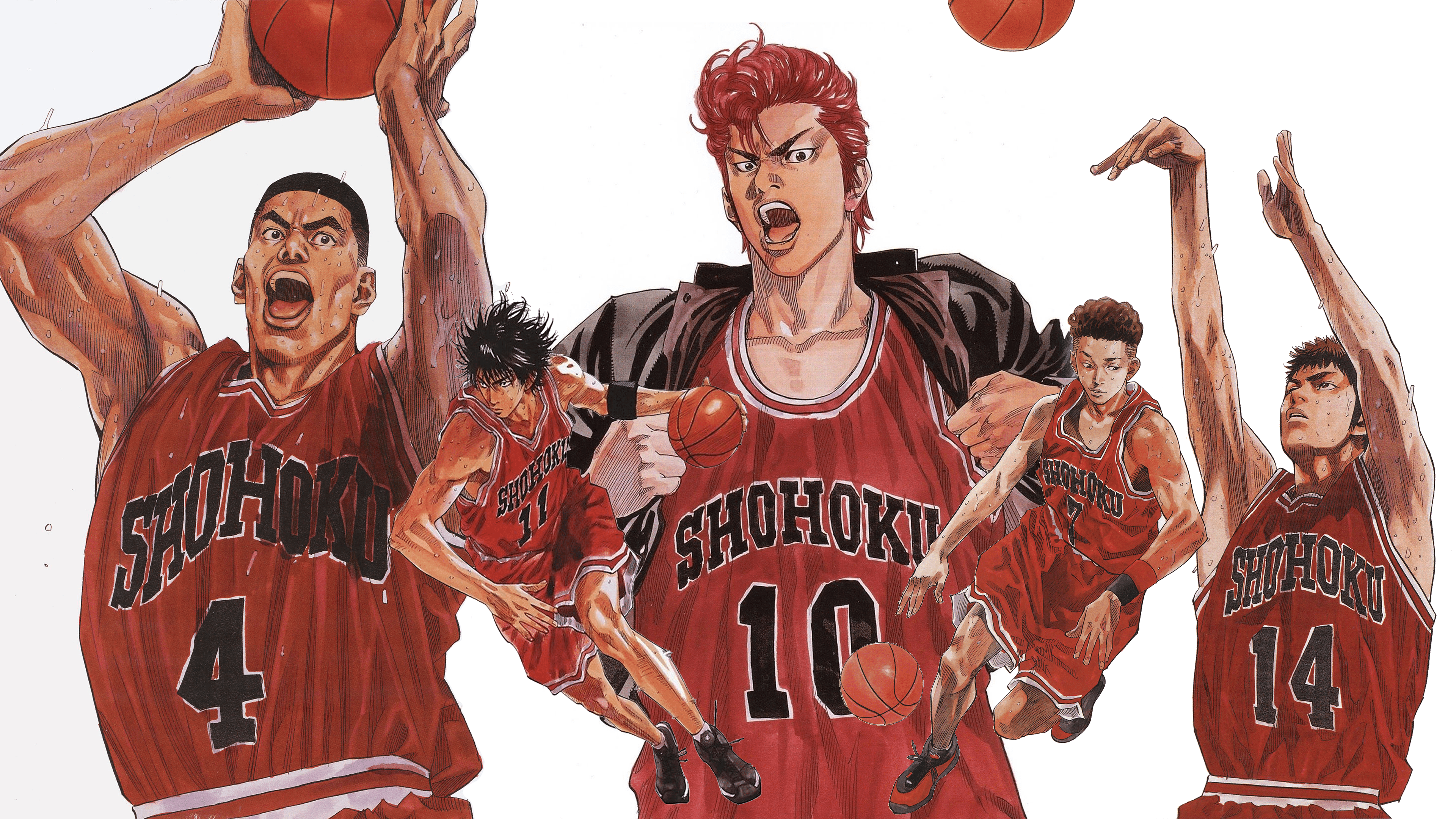 3840x2160 I've noticed that there are very few desktop wallpaper of slam dunk which are both big and pretty so i made one myself. Enjoy this collage!