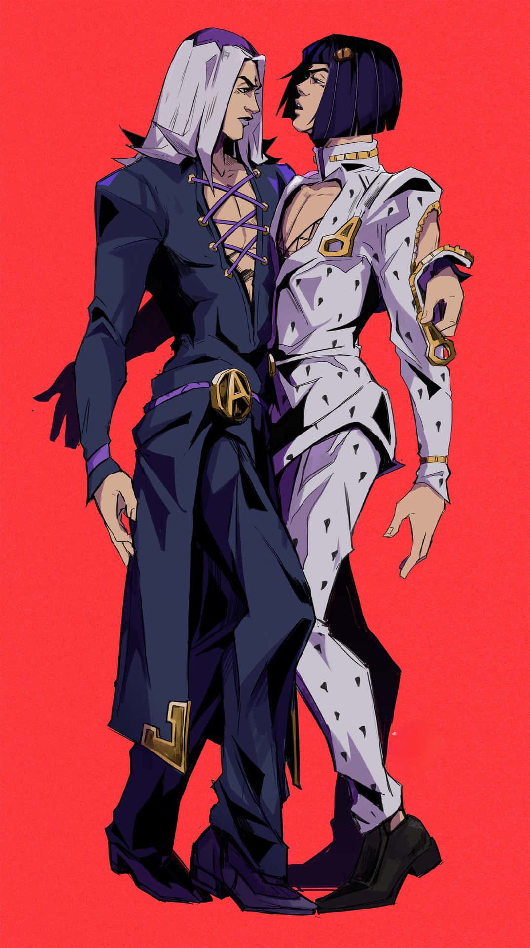 1074x1920 Download Leone Abbacchio, the Mysterious Moody Joestar Companion Wallpaper
