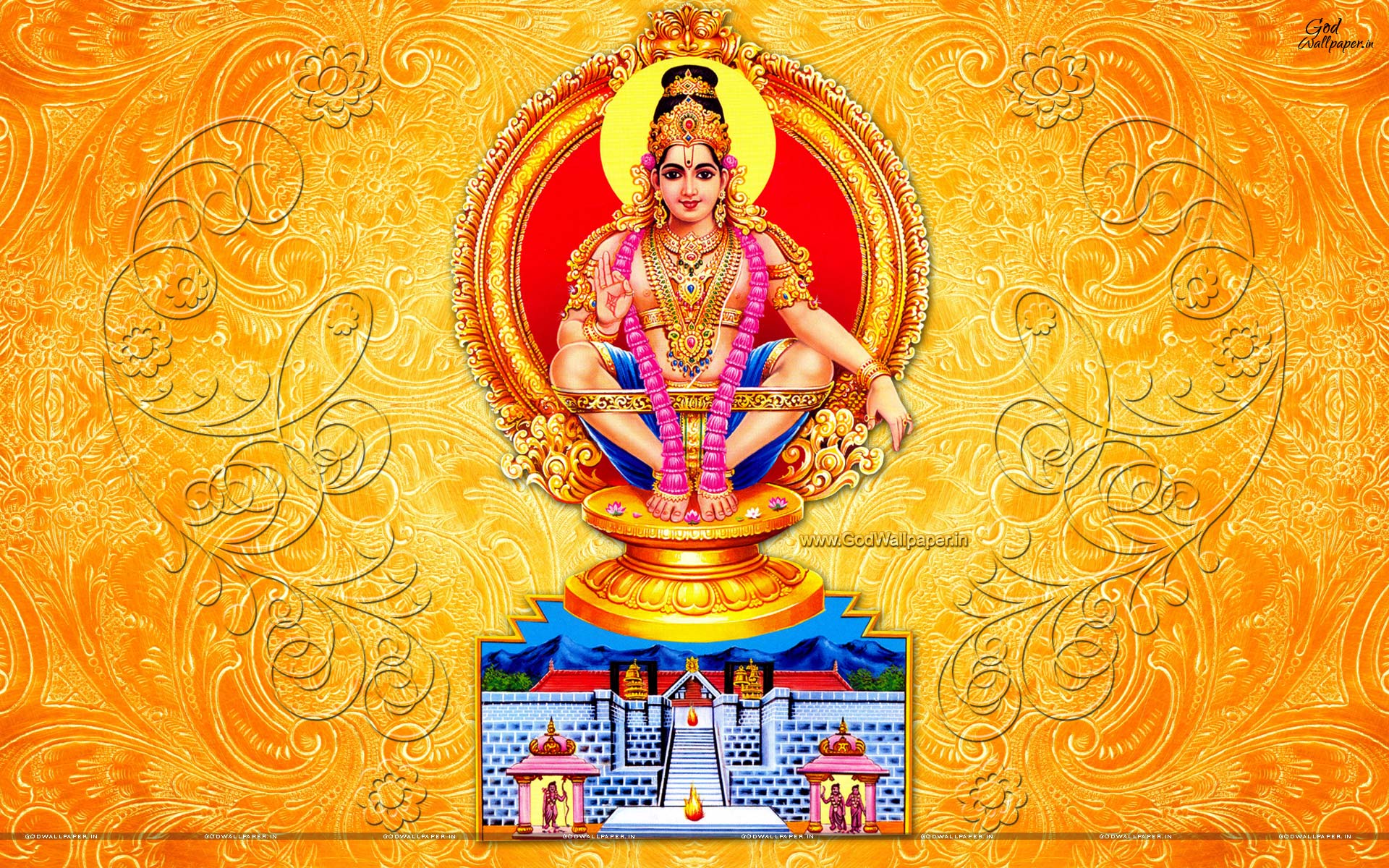 1920x1200 Free Ayyappa- Swami Ayyappan HD Wallpaper Download