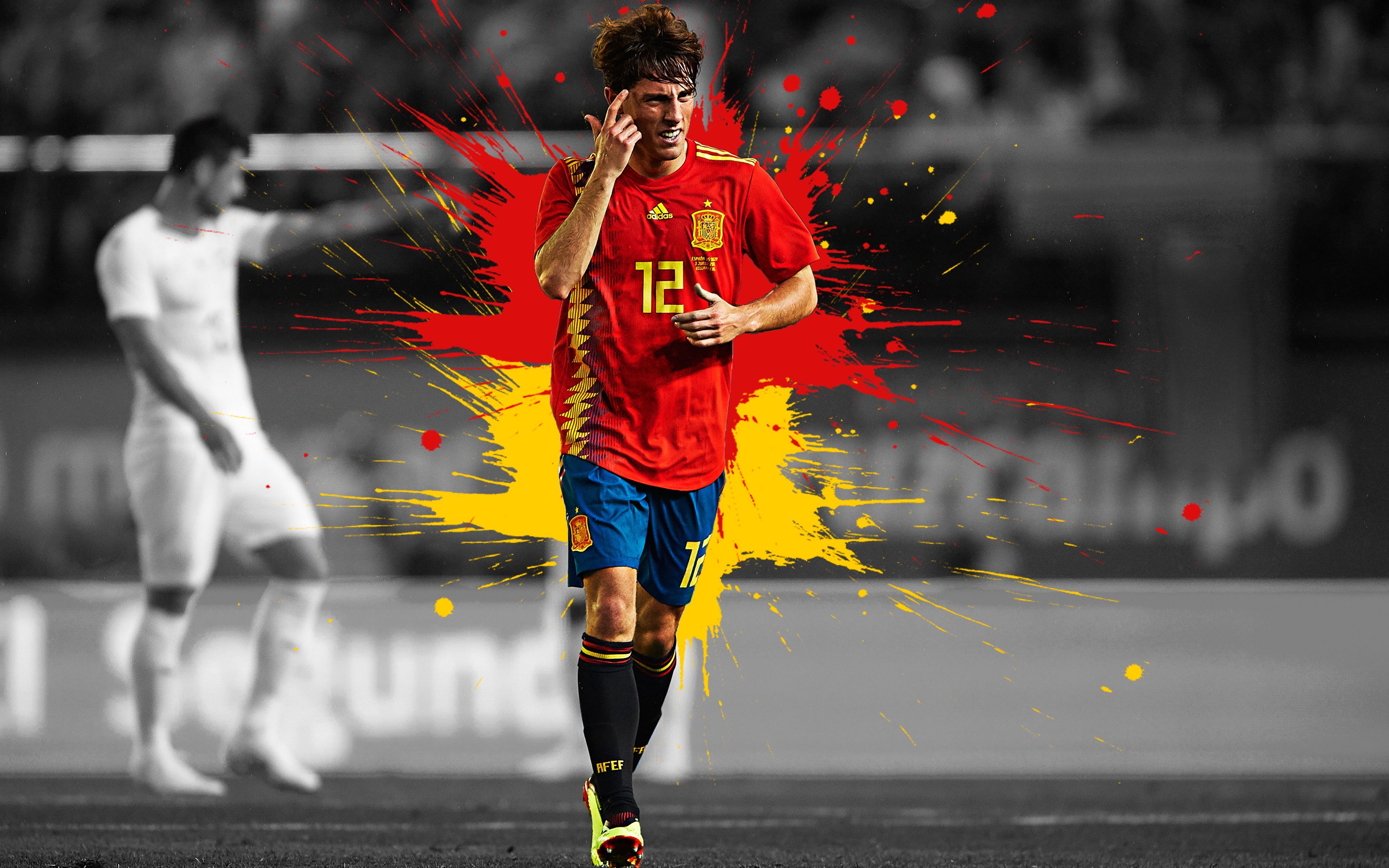 3840x2400 Soccer, Spain National Football Team, Álvaro Odriozola wallpaper