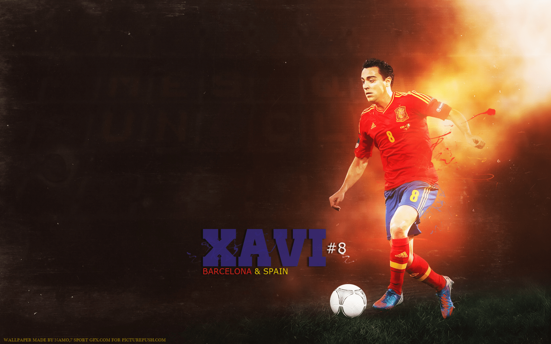 1920x1200 Xavi HD, Spain National Football Team Gallery HD Wallpaper