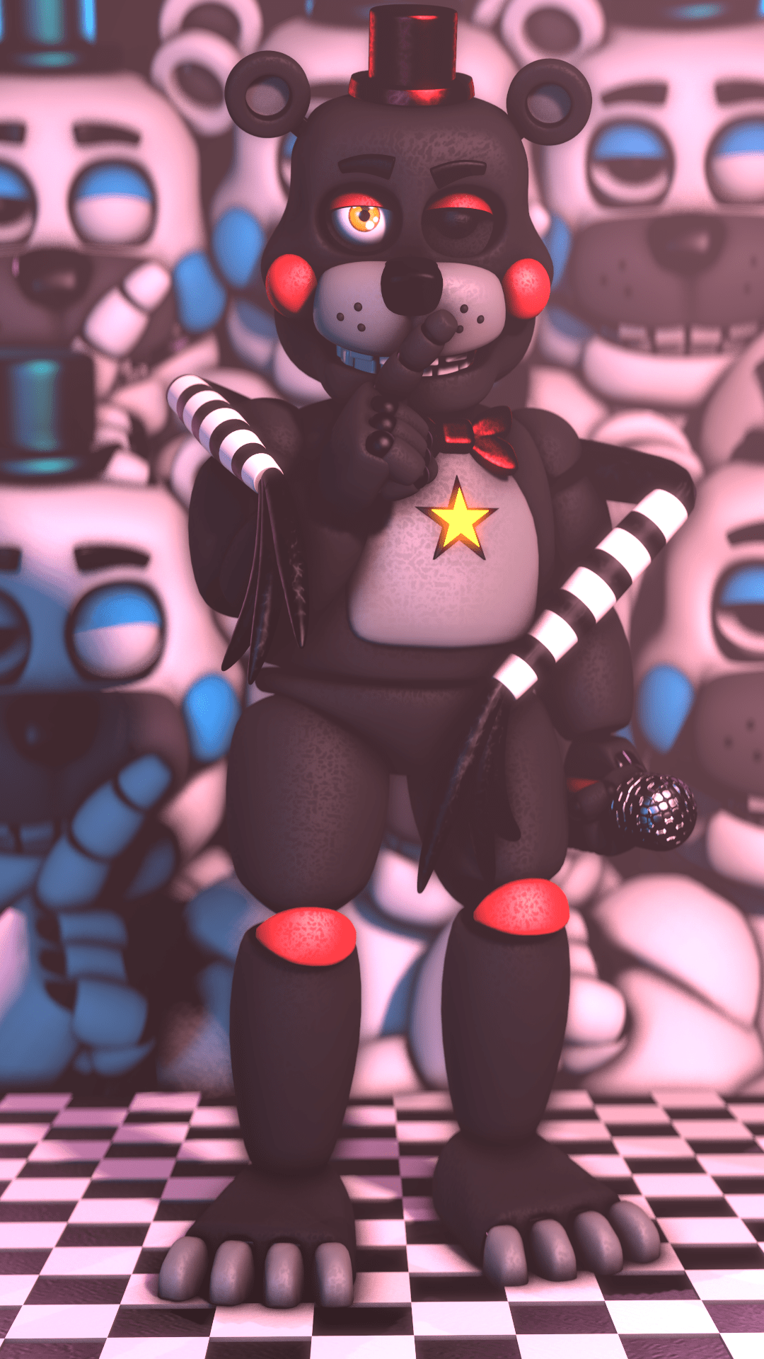 1080x1920 Lefty. Fnaf wallpaper, Fnaf, Bon bon fnaf