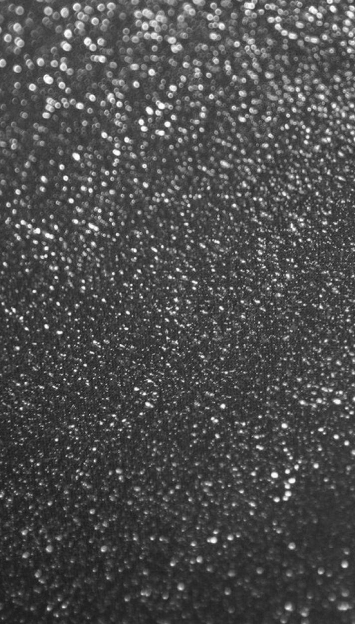 712x1252 Black Glitter Wallpaper