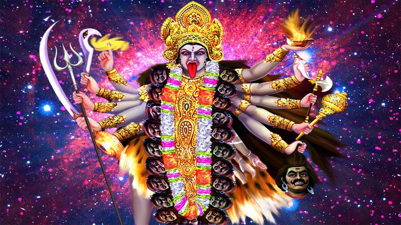 1366x768 Maa kali photo, image and HD wallpaper free download