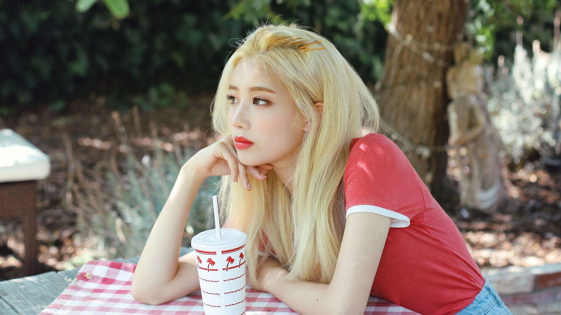 1920x1080 Wallpaper Loona, K Pop, Blonde, Women, Kim Lip