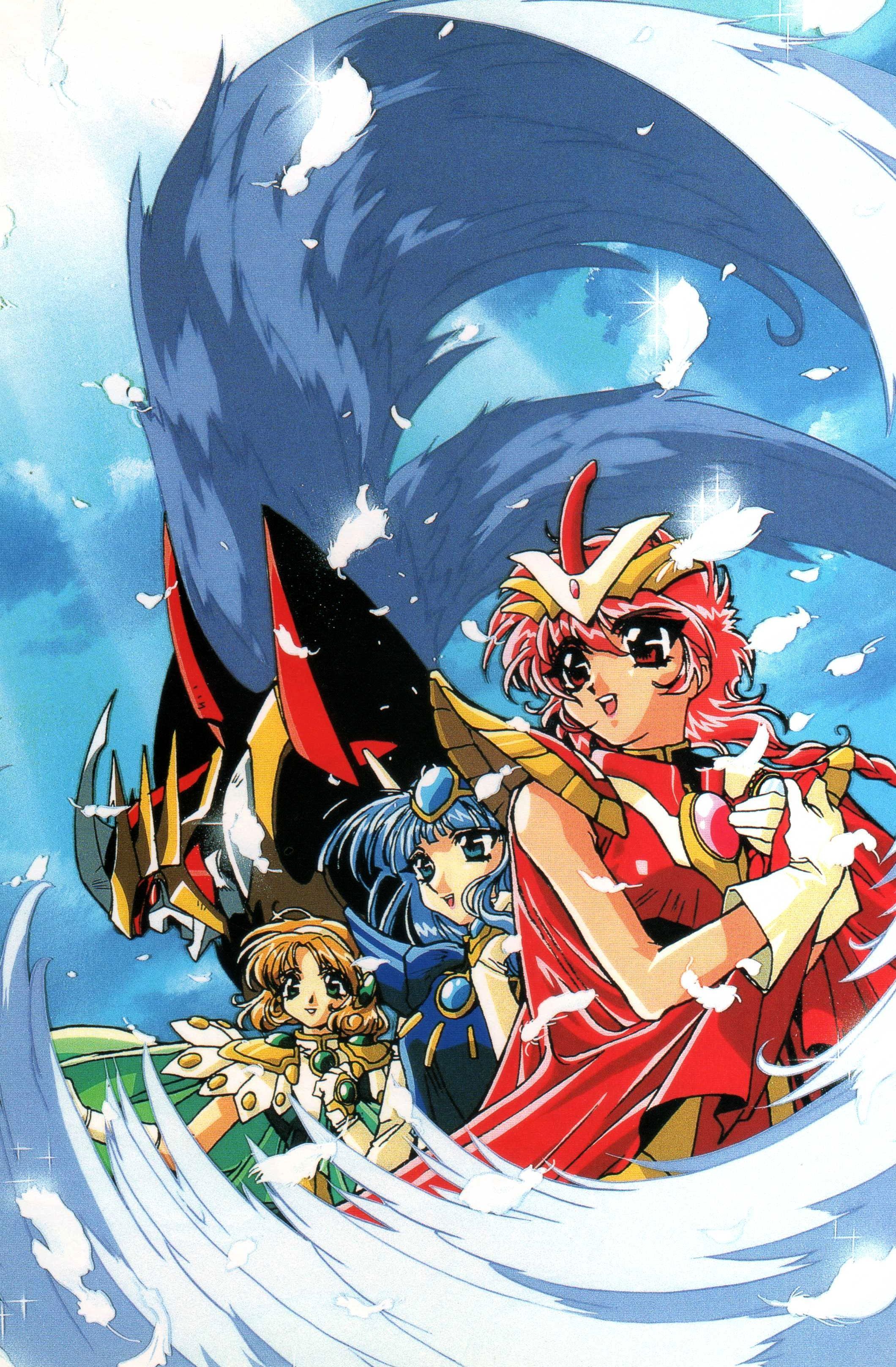 2120x3236 AnimArchive on X: Magic Knight Rayearth by Atsuko Ishida and Masahiro Yamane / 'Flowery Orange Pekoe' artbook, 1998 / X