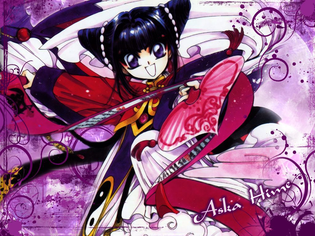 1024x768 Magic Knight Rayearth Wallpaper: Aska Hime
