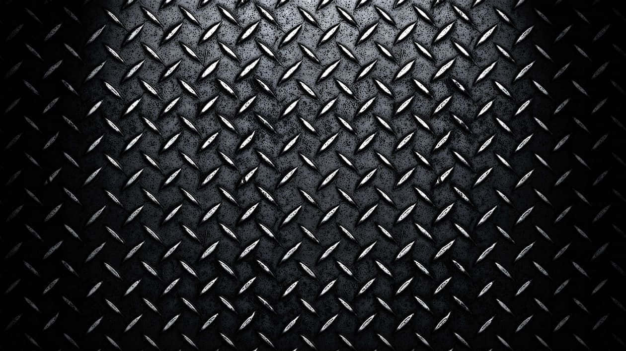 1260x708 Download Diamond Plate Black Metal Wallpaper