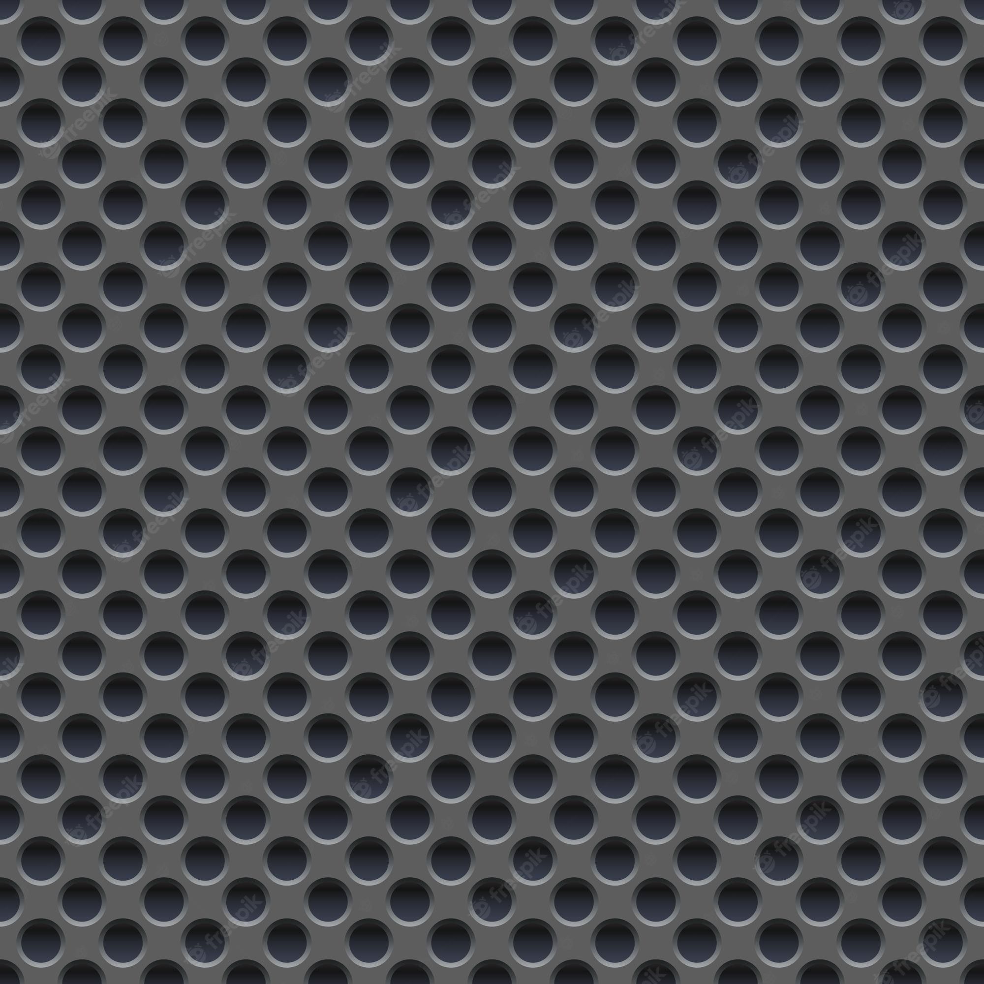 2000x2000 Premium Vector. Seamless vector wallpaper of perforated gray metal plate. vector design
