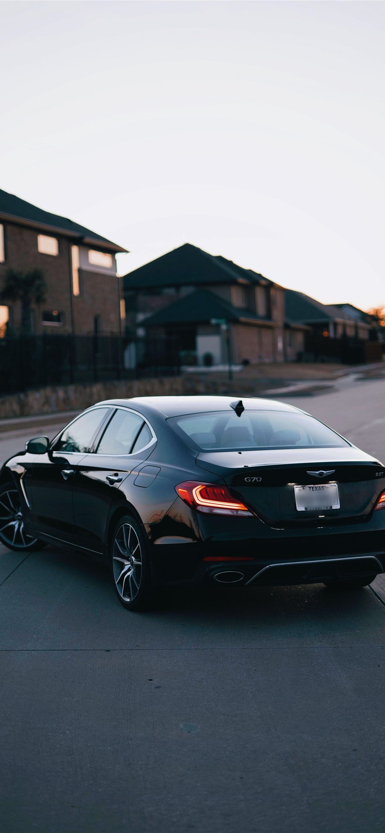 1284x2778 Black Mercedes Benz Sedan Car on Road Mobile iPhone Wallpaper Free Download