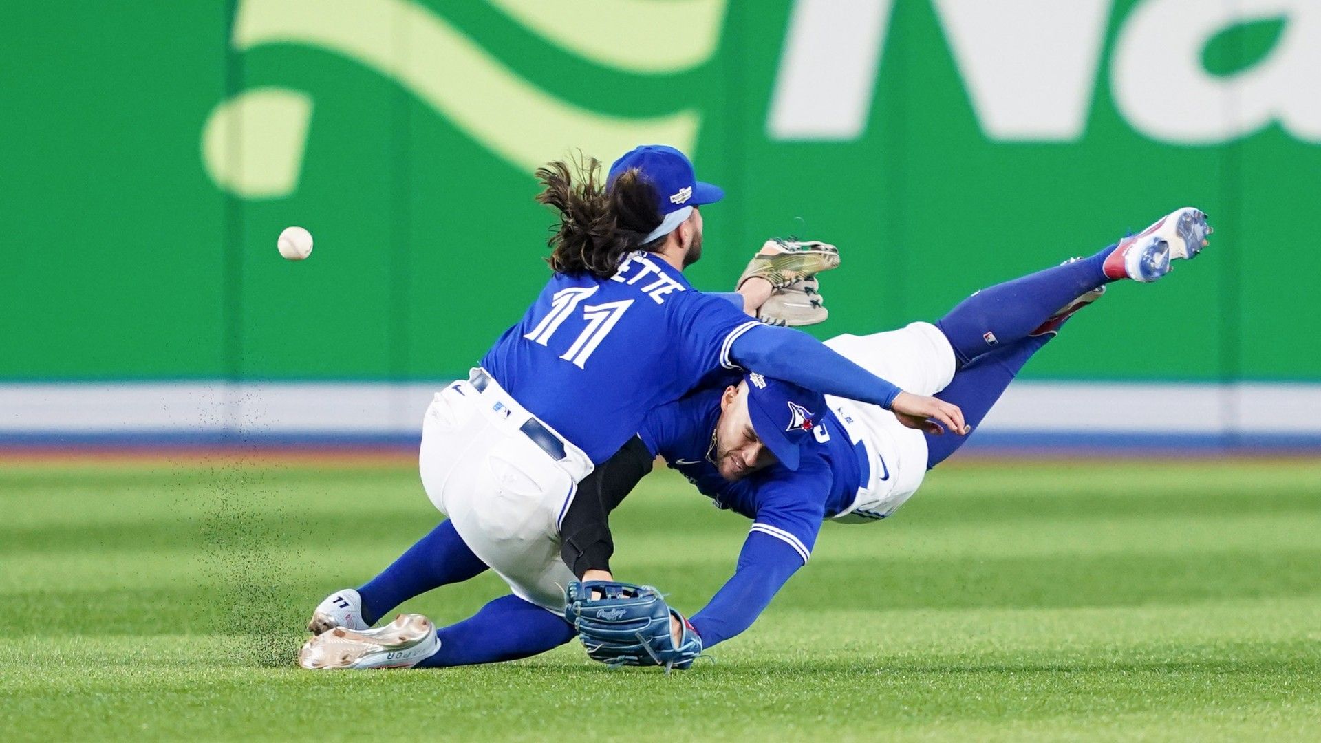1920x1080 George Springer injury update: Blue Jays OF carted off after collision with Bo Bichette in Game 2 vs. Mariners