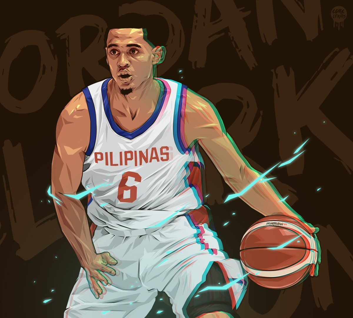 1200x1083 Cedric on X: Jordan Clarkson #FanArt #GilasPilipinas