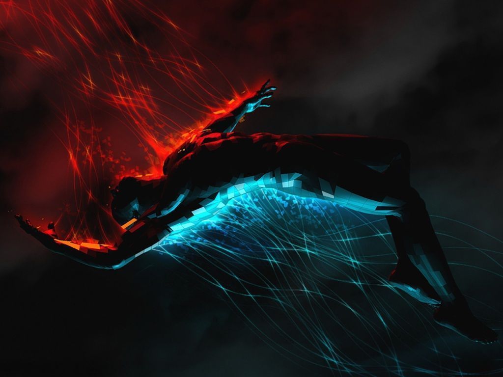 1024x768 Wallpaper 4k Dark Man Abstract Wallpaper