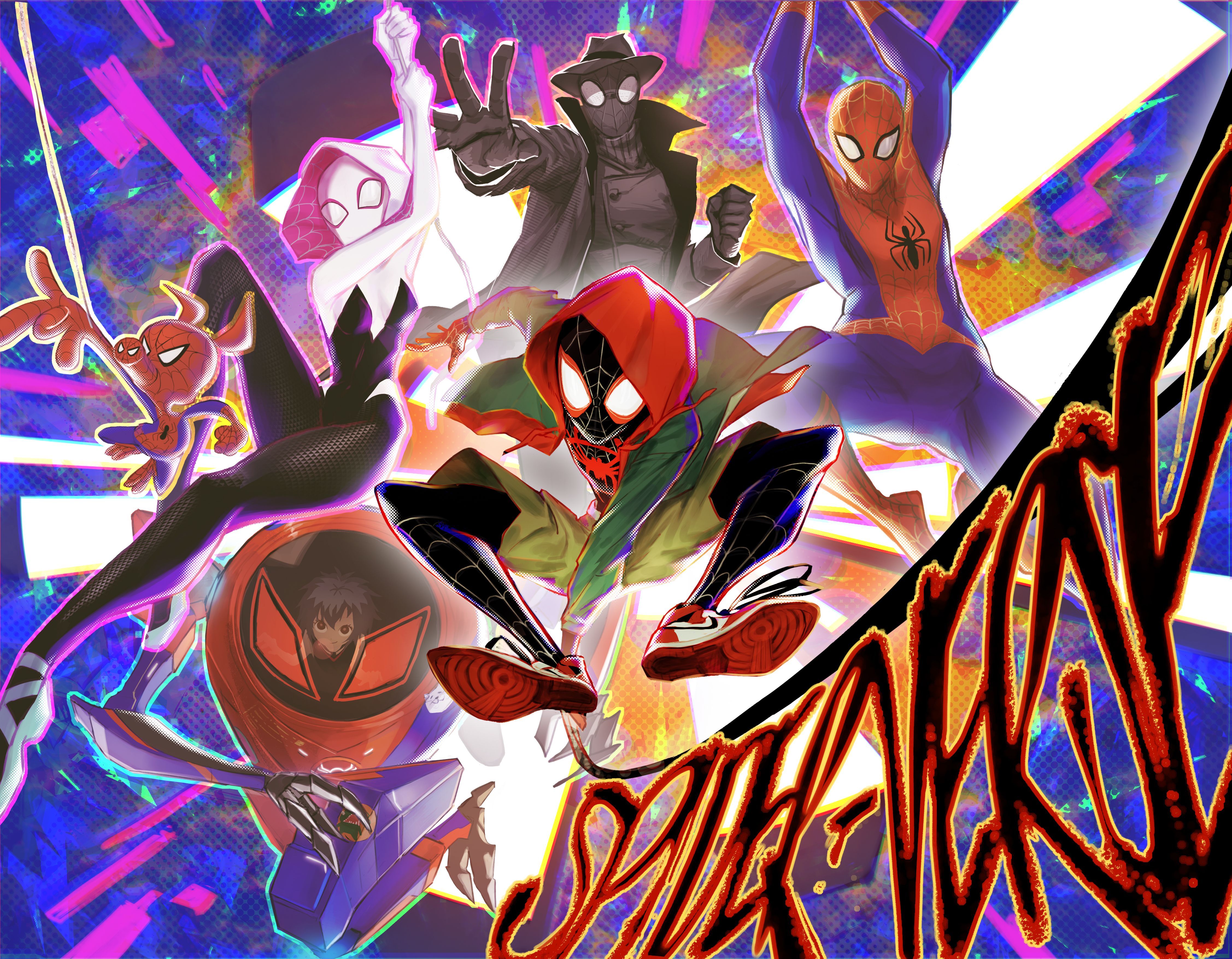4508x3508 Spider Man: Into The Spider Verse HD Wallpaper And Background