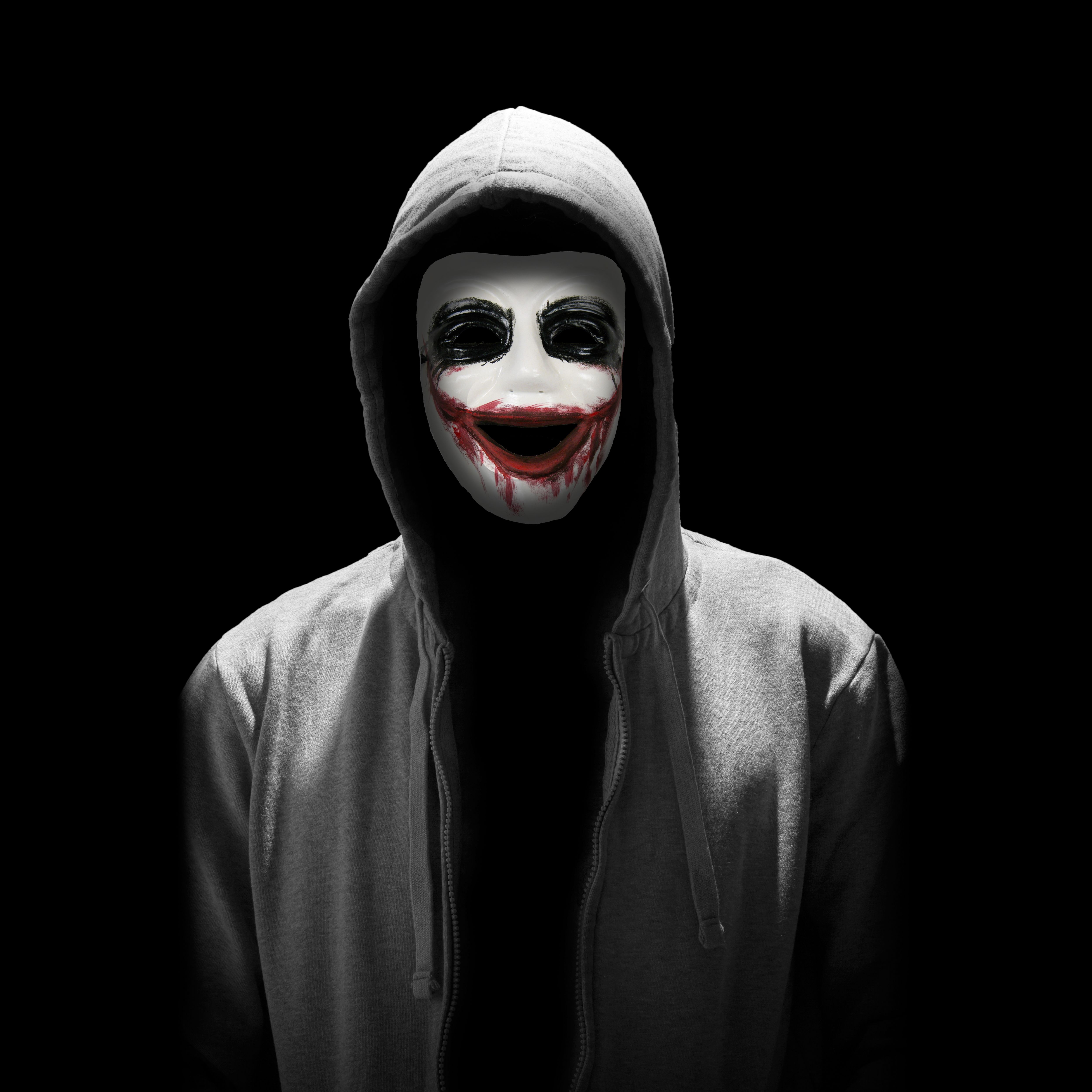 5000x5000 Creepy Joker One Plus Huawei p Honor view Vivo y Oppo f Xiaomi Mi A2 HD 4k Wallpaper, Image, Background, Photo and Picture