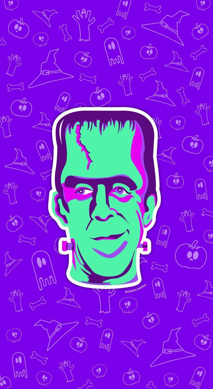 736x1340 Herman Munster. Halloween wallpaper