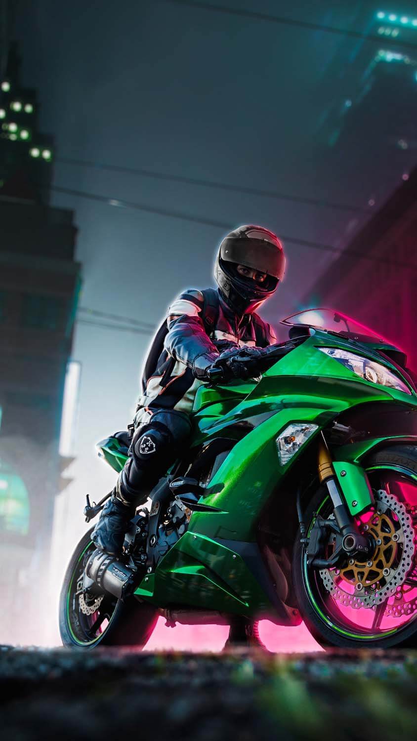 844x1500 Kawasaki Ninja iPhone Wallpaper HD