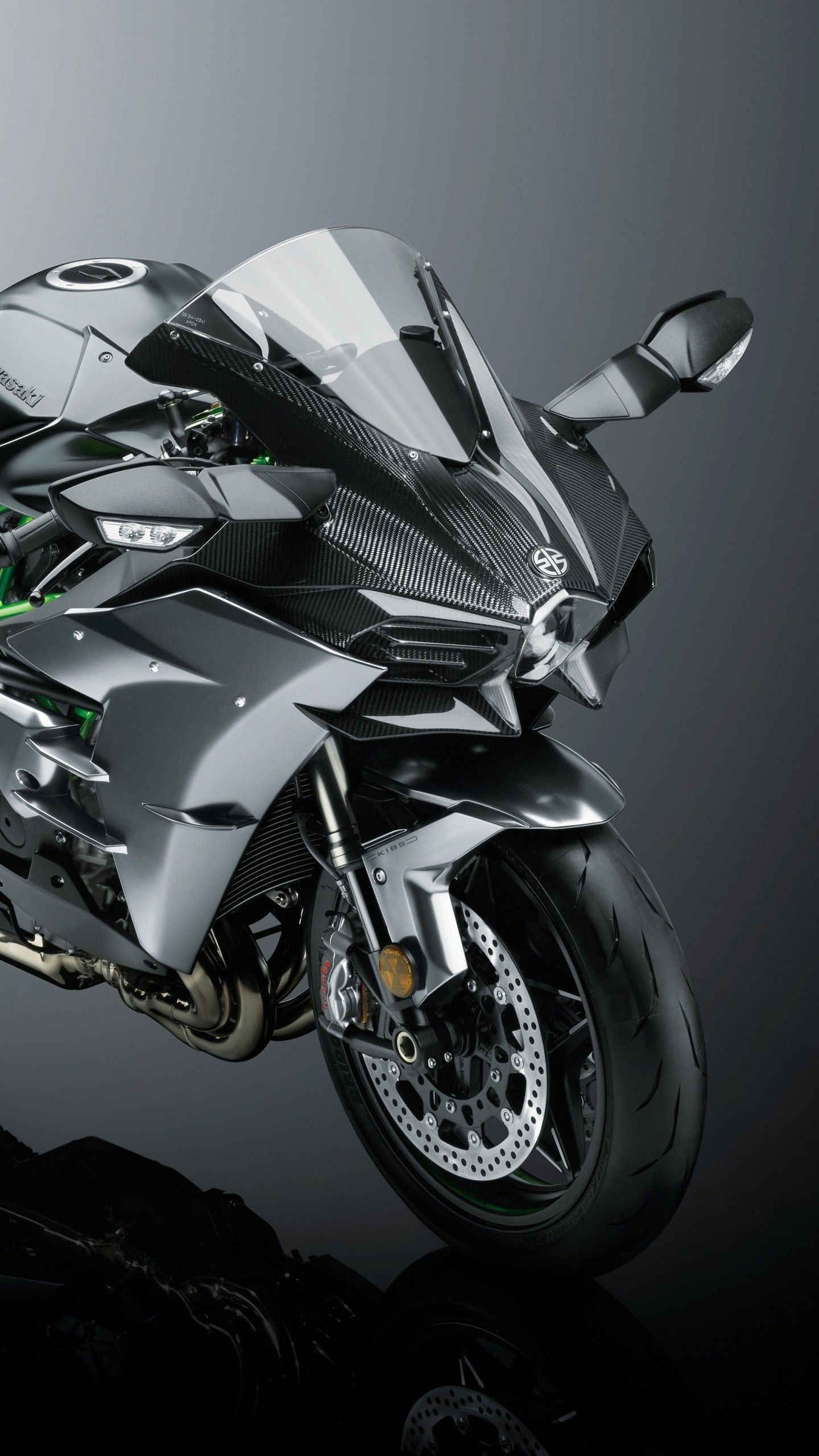1440x2560 Kawasaki Ninja H2 Wallpaper Download
