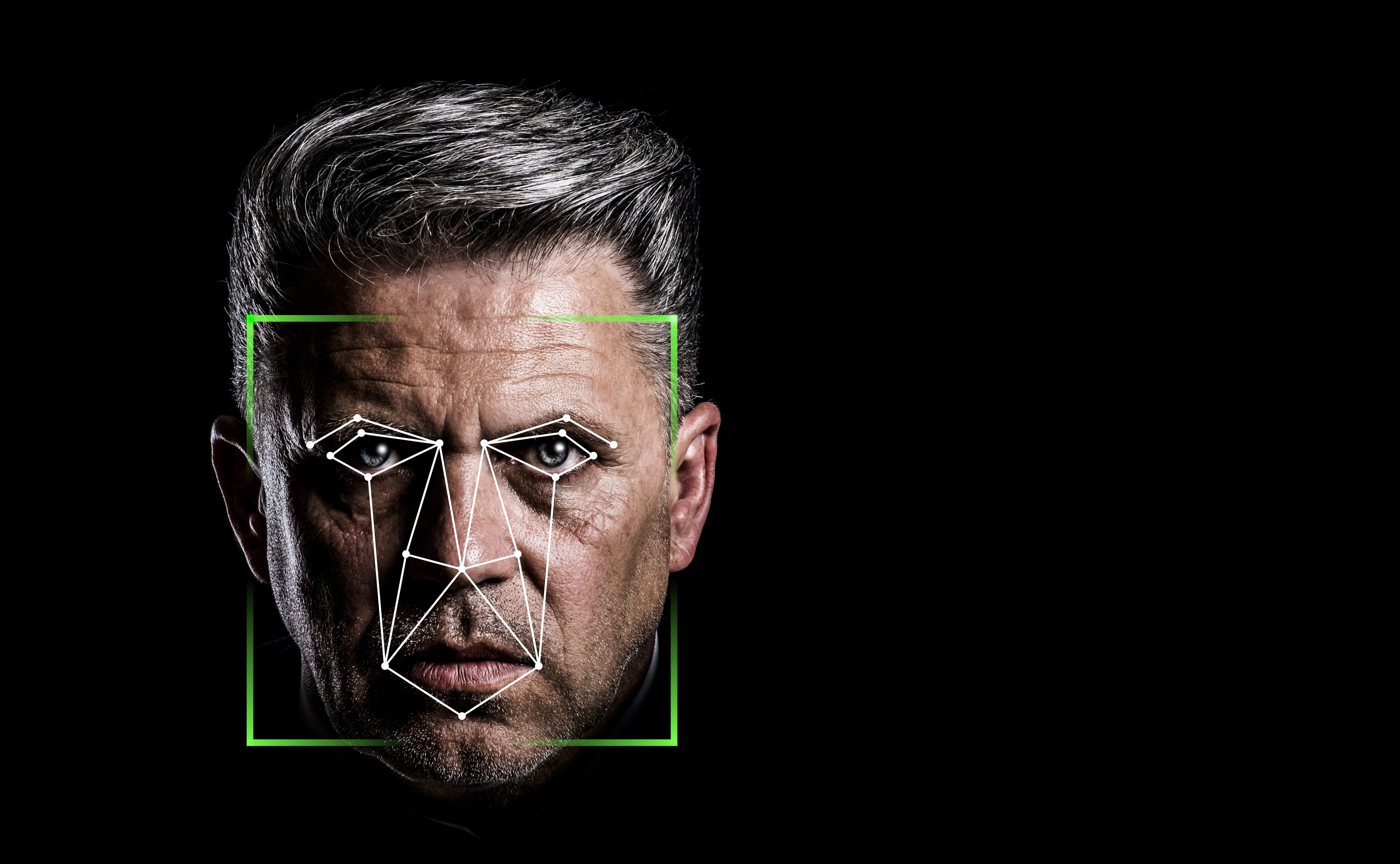 5431x3350 Wallpaper / verification, copy space, mature adult, one person, identity, body part, looking at camera, males, cyber, protection, portrait, biometrics, digital, studio shot free download