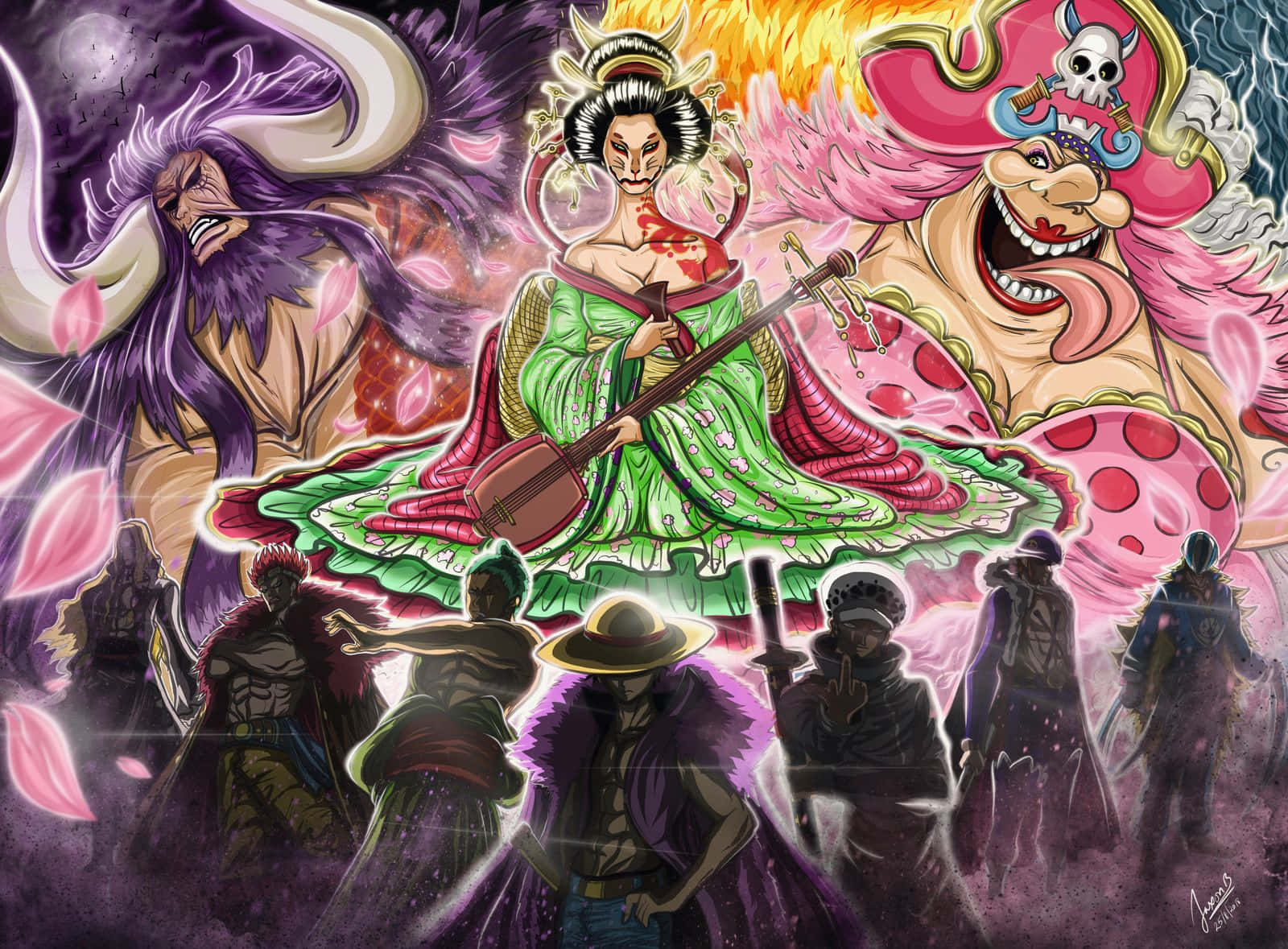 1600x1179 Download Welcome to the Land of Wano Wallpaper